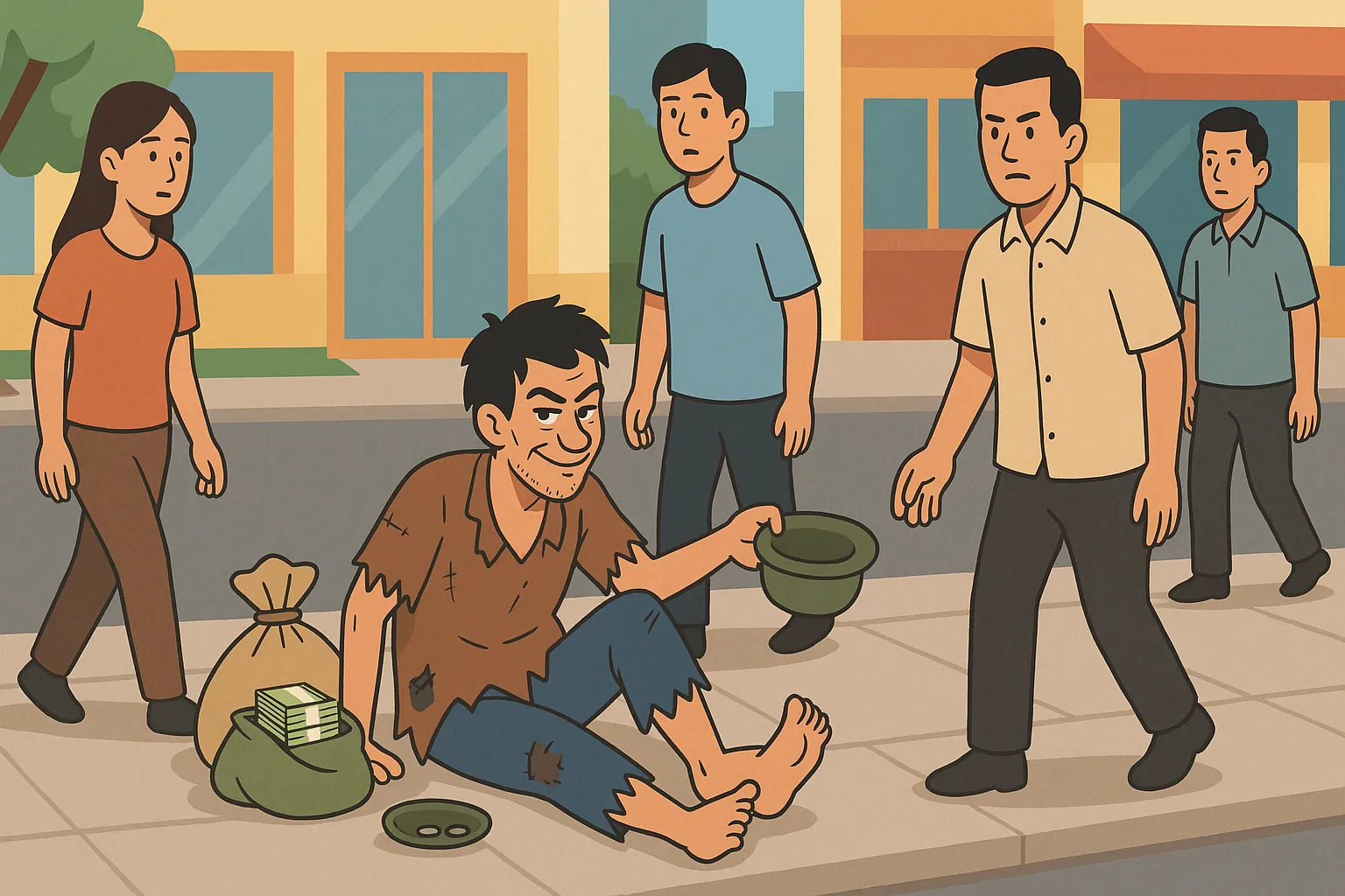 Giả dạng ăn xin để lừa đảo bị xử phạt hành chính hay truy cứu trách nhiệm hình sự?