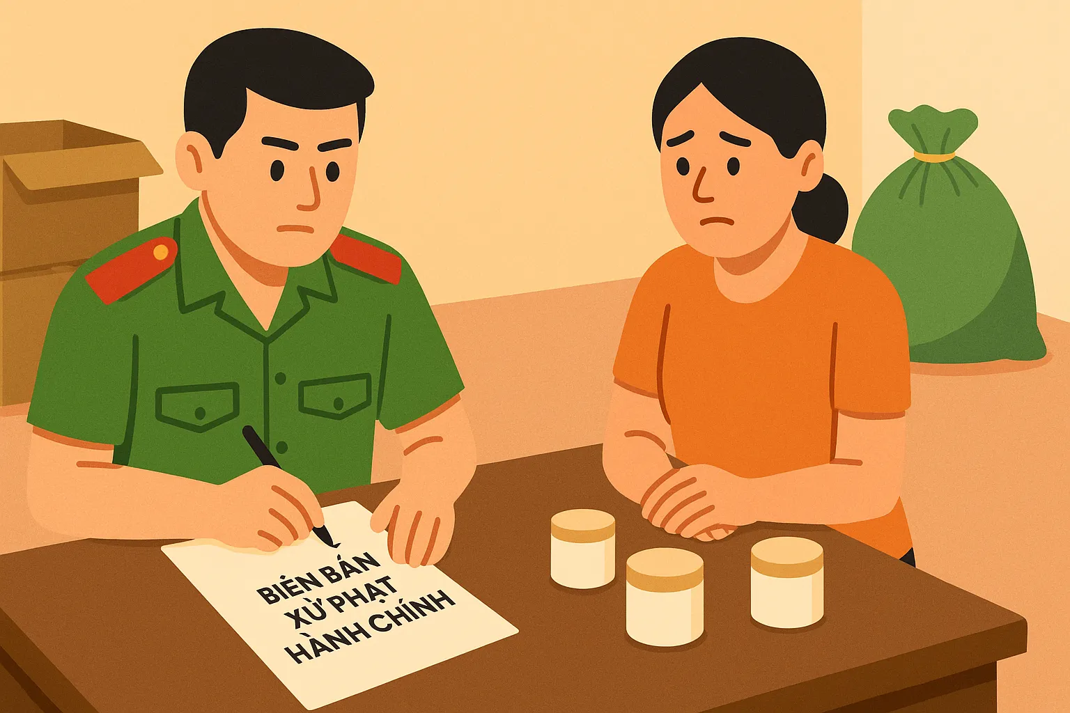 Xử phạt hành vi bán kem trộn không có Giấy chứng nhận