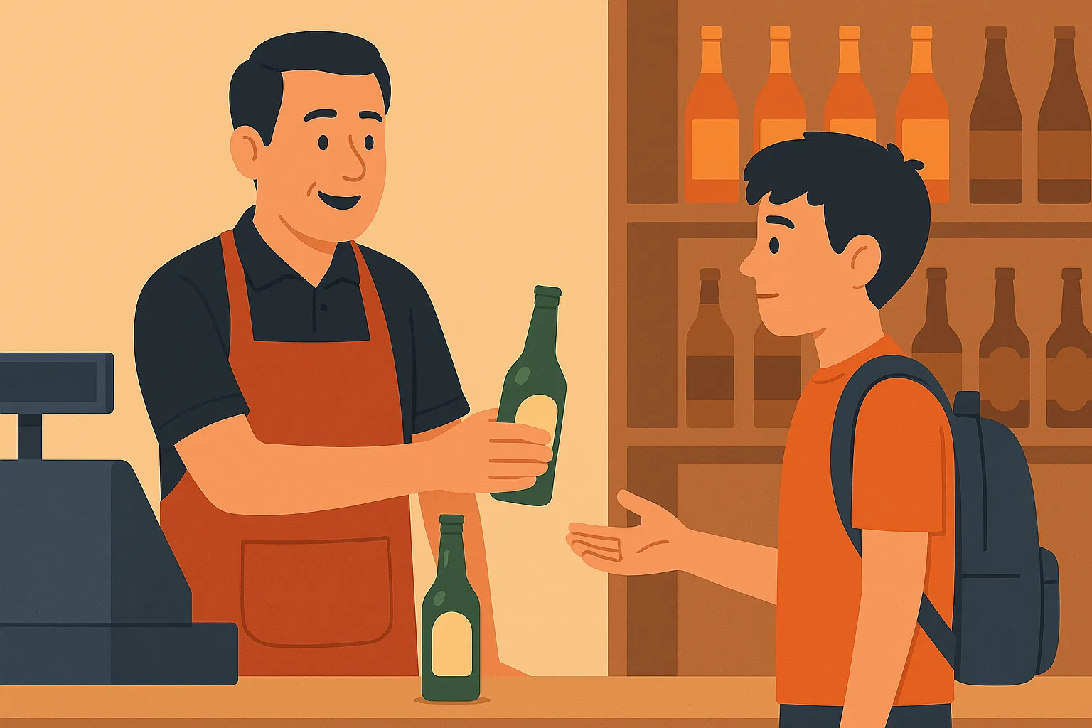 Bán rượu bia cho người dưới 18 tuổi có phải hành vi vi phạm pháp luật không?