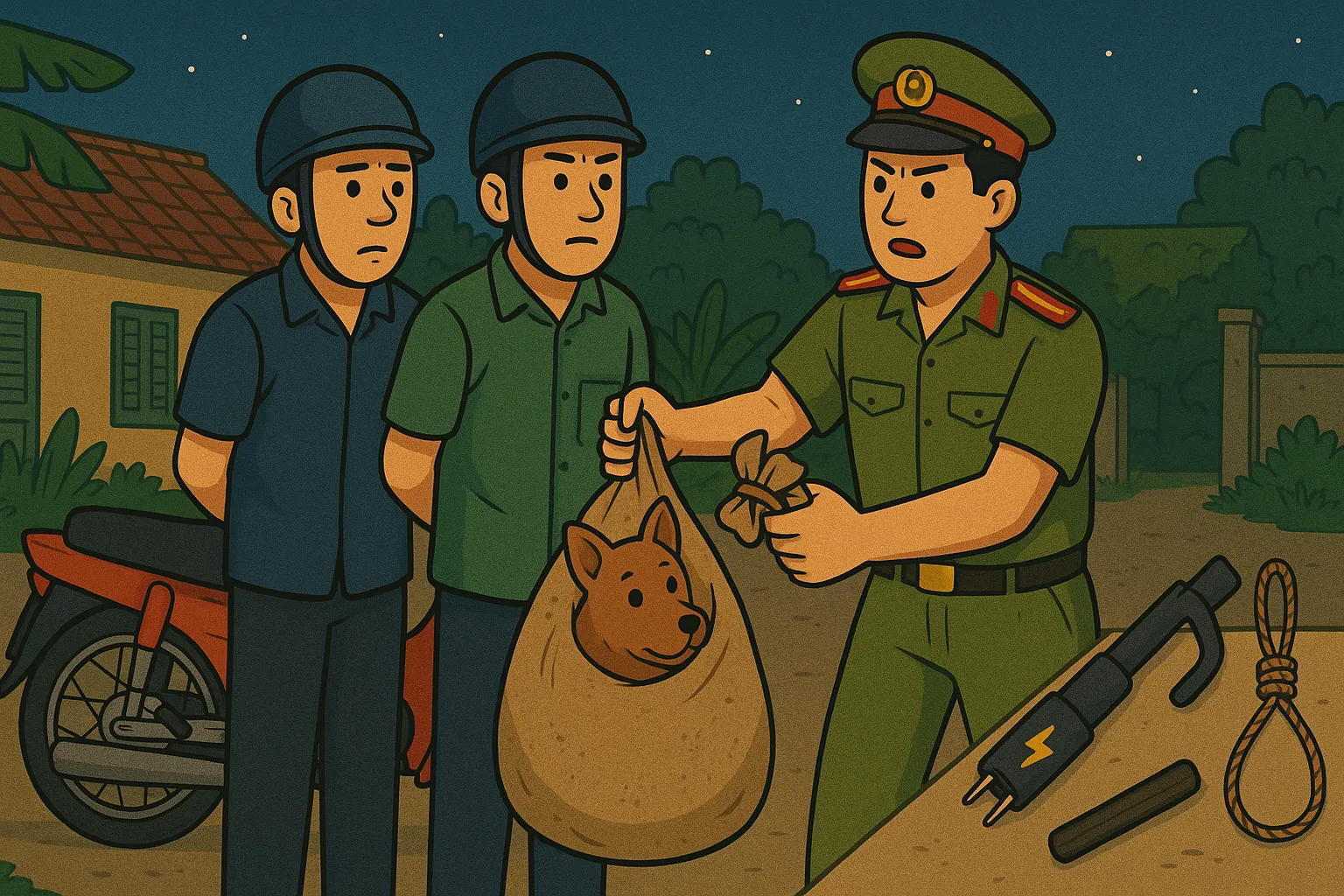 Trộm chó bị xử phạt hành chính