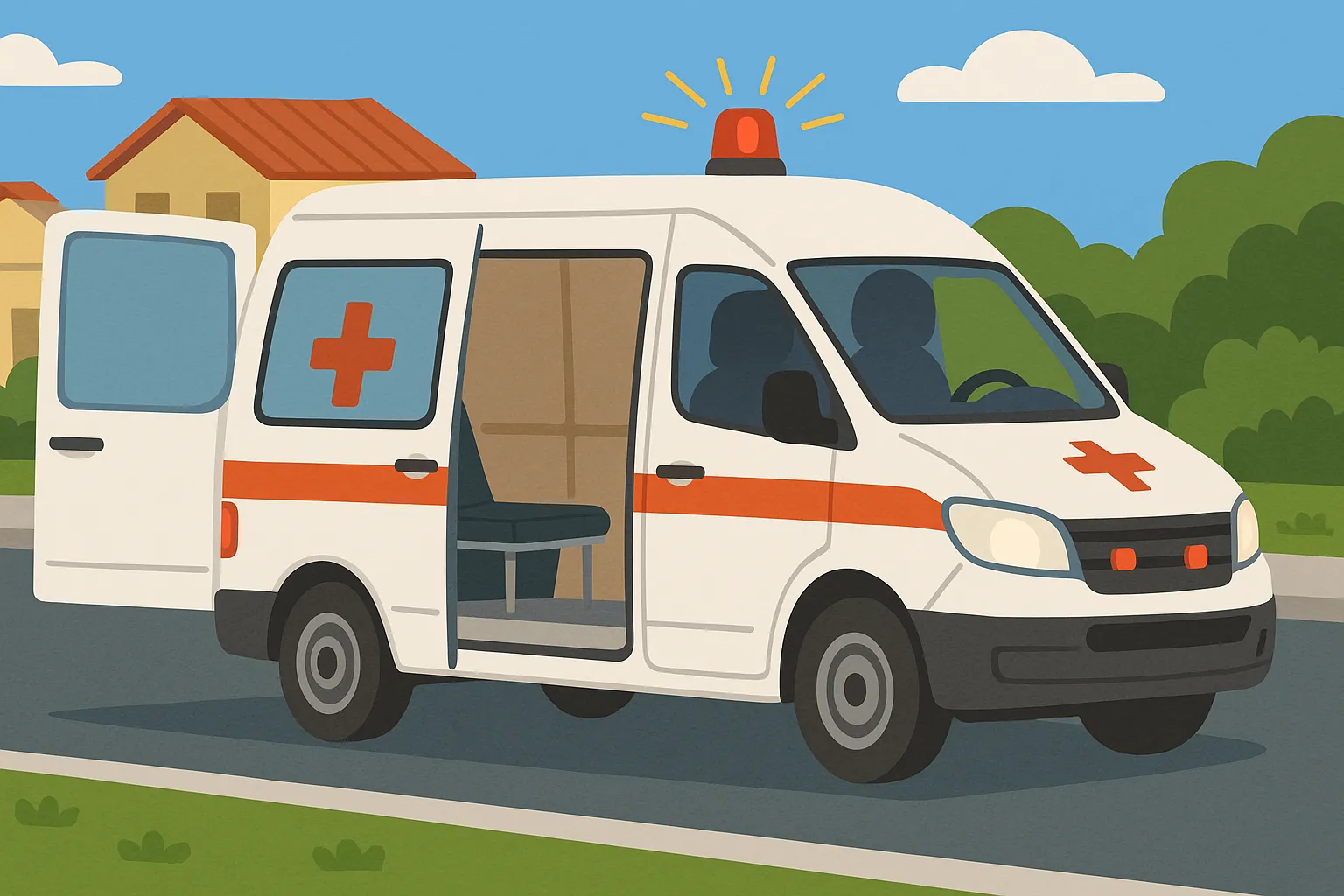 Xe cứu thương có được sử dụng tín hiệu ưu tiên khi không chở bệnh nhân không?