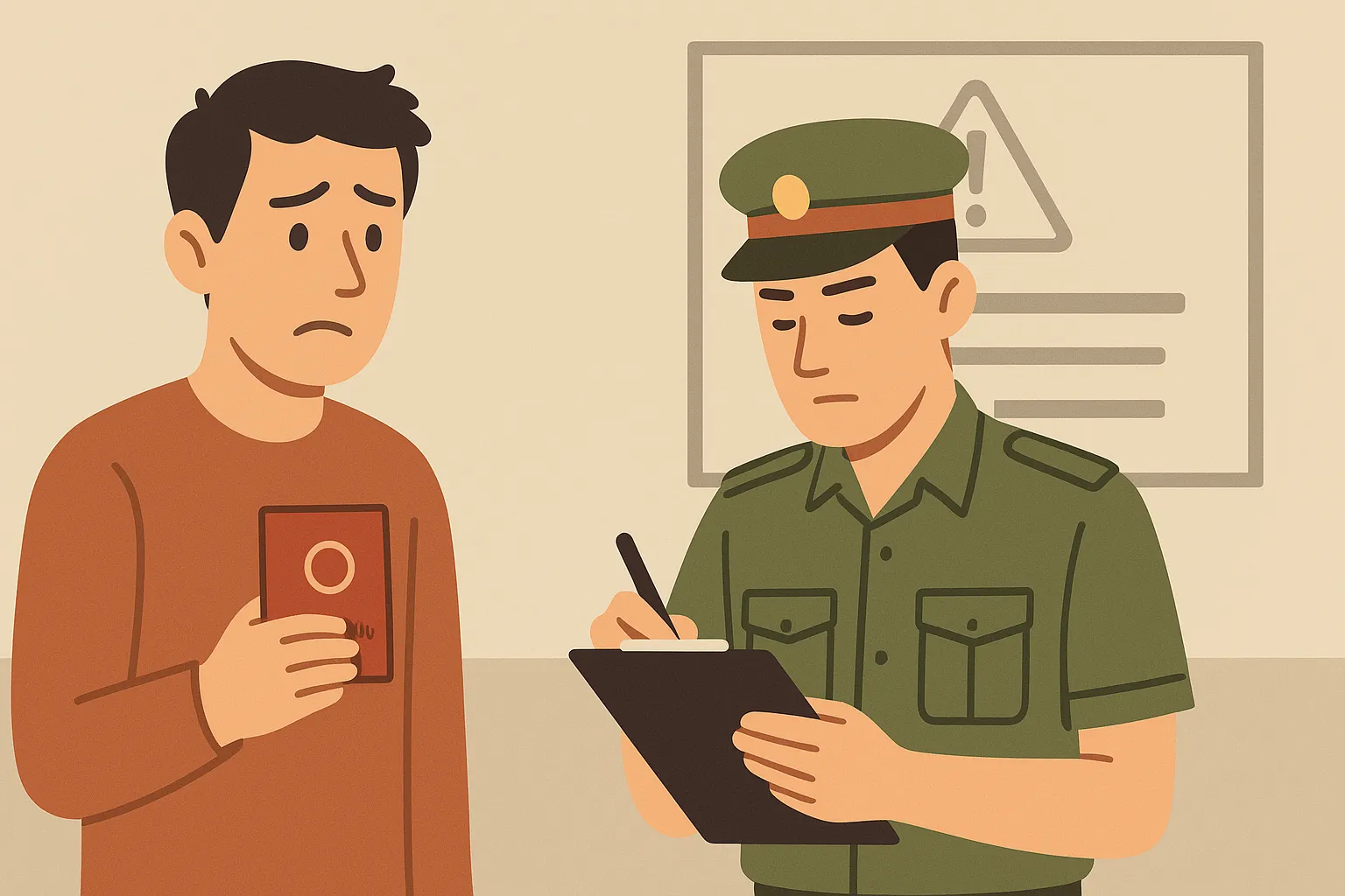 Xử phạt vì cầm cố, nhận cầm cố sổ hộ khẩu 