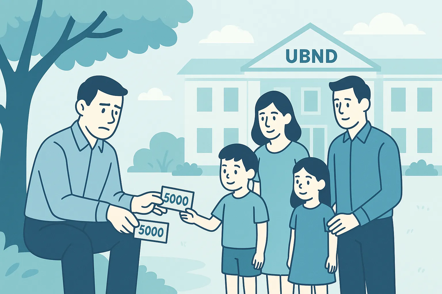 Cha cấp dưỡng hai con