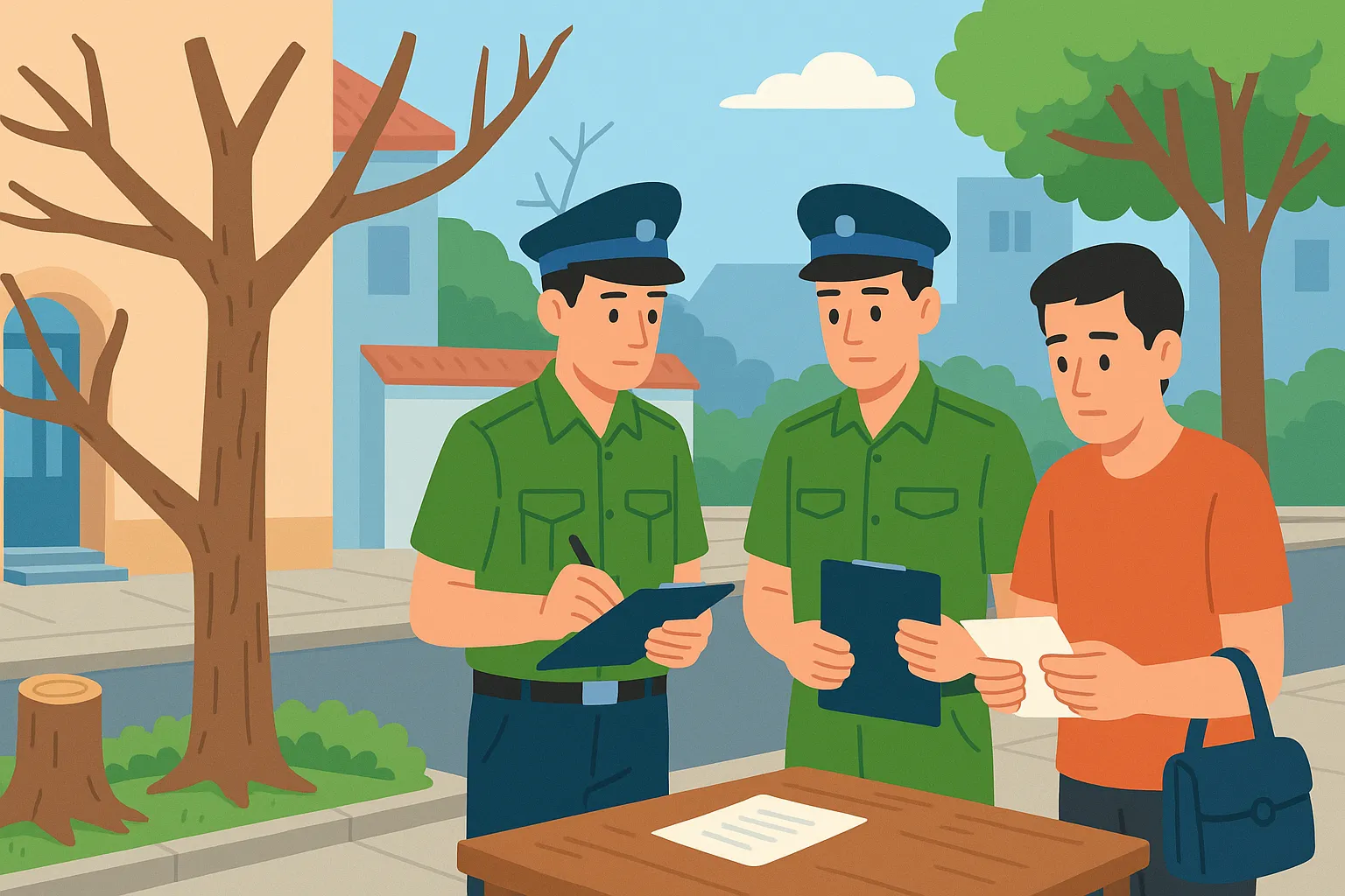 Muốn chặt cây xanh đô thị thì cần làm thủ tục gì?