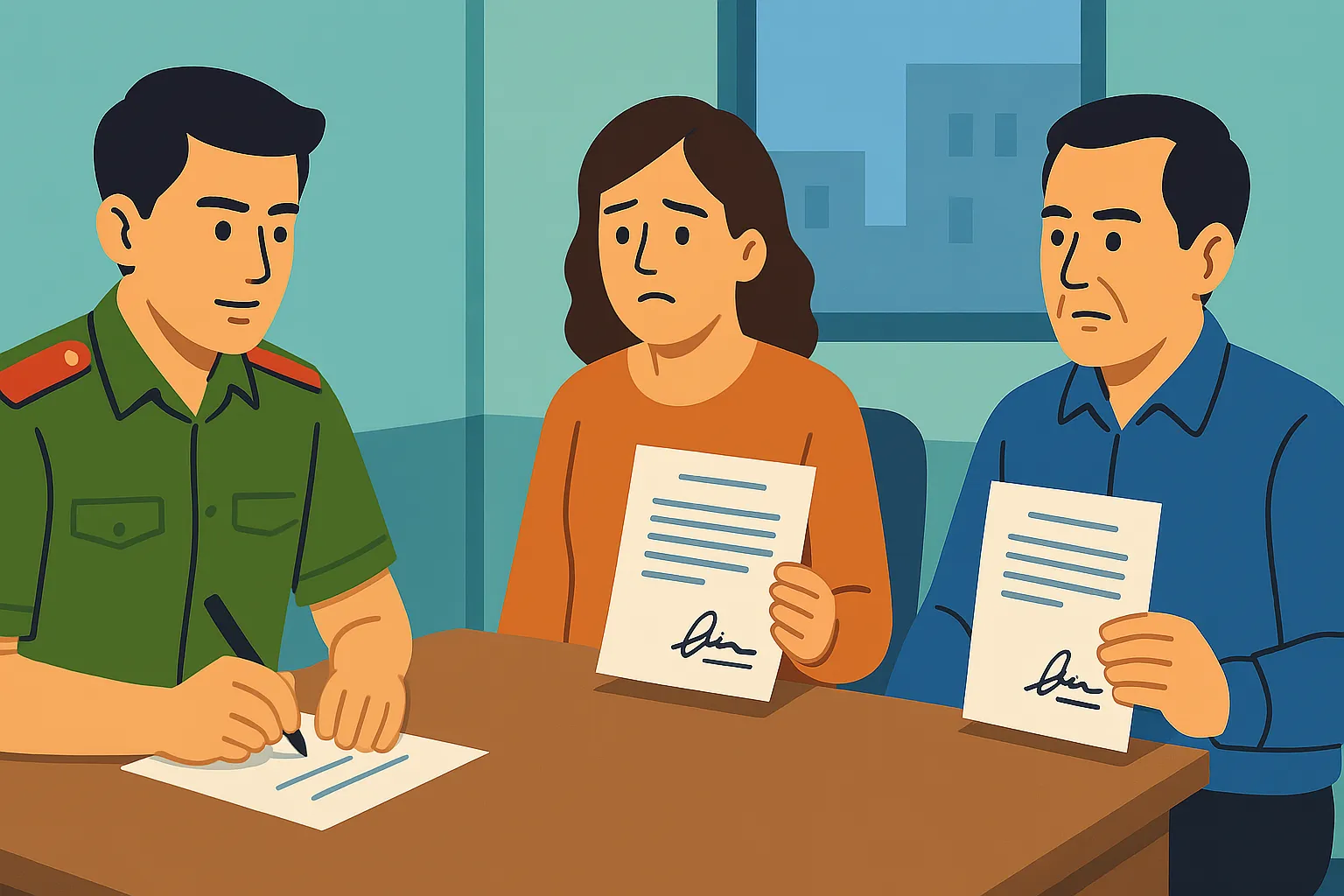 Giả chữ ký nhằm chiếm đoạt tài sản 