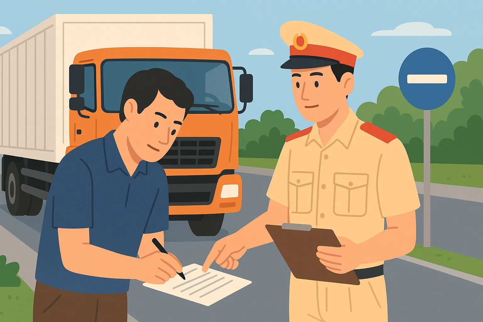 Phát còi theo nhạc có thể bị xử phạt vi phạm hành chính