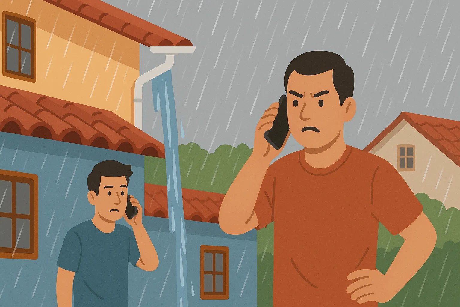 Khi dẫn nước mưa gây hư hỏng, người vi phạm phải bồi thường thiệt hại như thế nào?