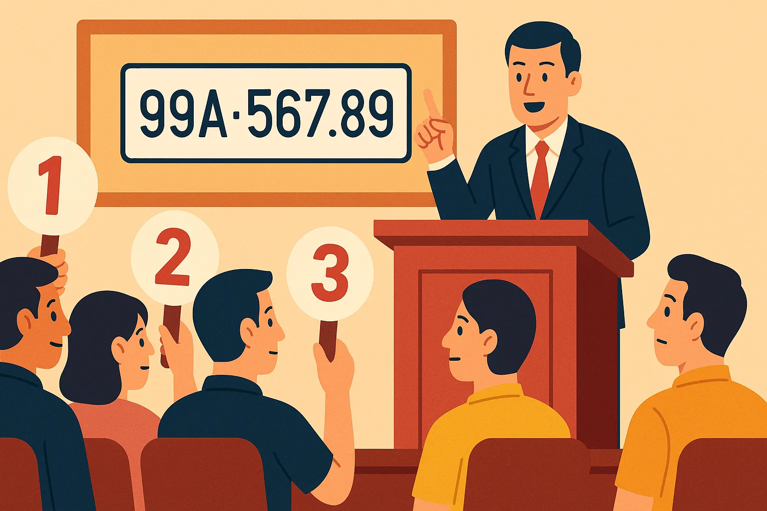 Không trả tiền đấu giá biển số bị xử lý ra sao? Biển số nào được đấu giá?