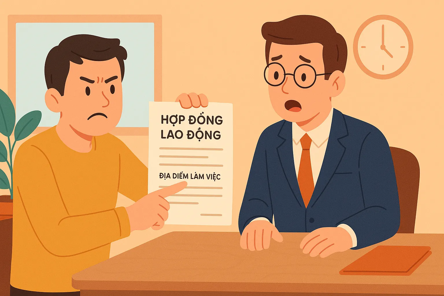 Người lao động có quyền chấm dứt hợp đồng khi bị bố trí sai địa điểm làm việc không?