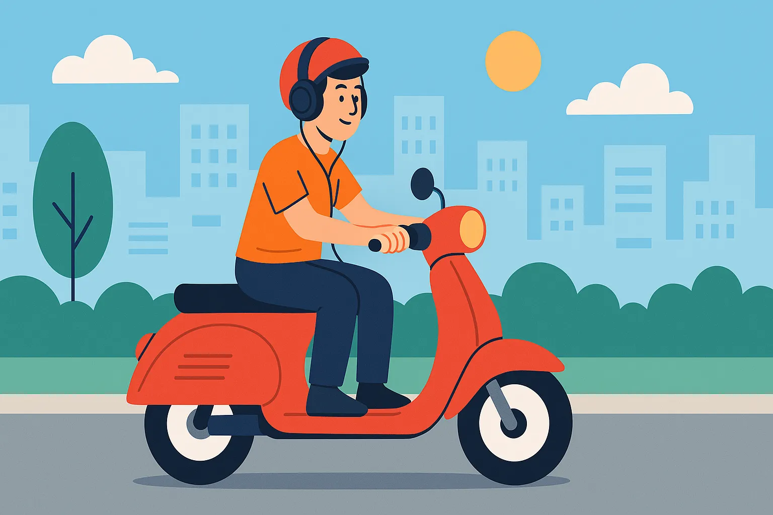 Người đeo tai nghe khi đi xe máy có vi phạm không? 