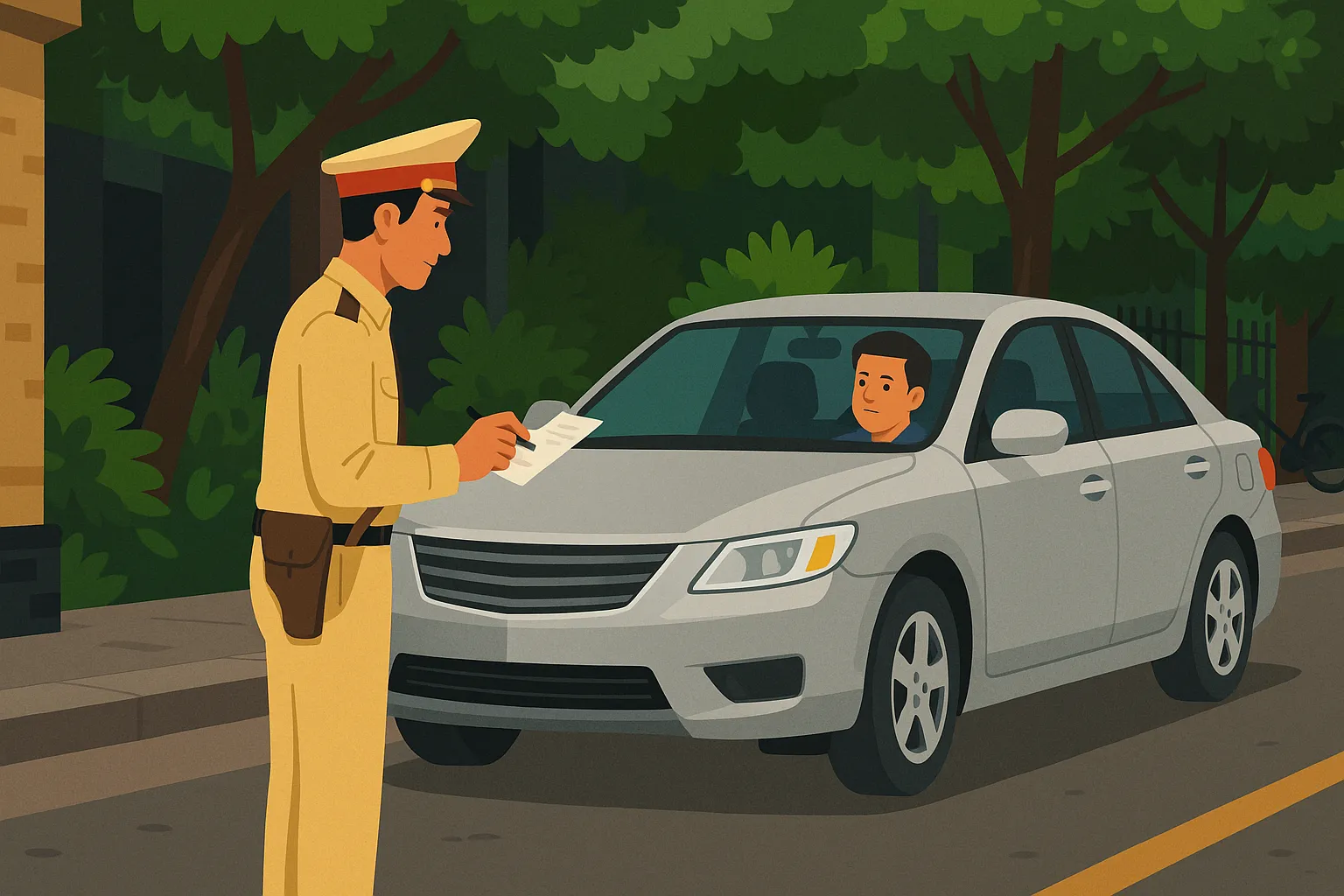 Lỗi đỗ xe ngược chiều của xe ô tô bị phạt bao nhiêu tiền?