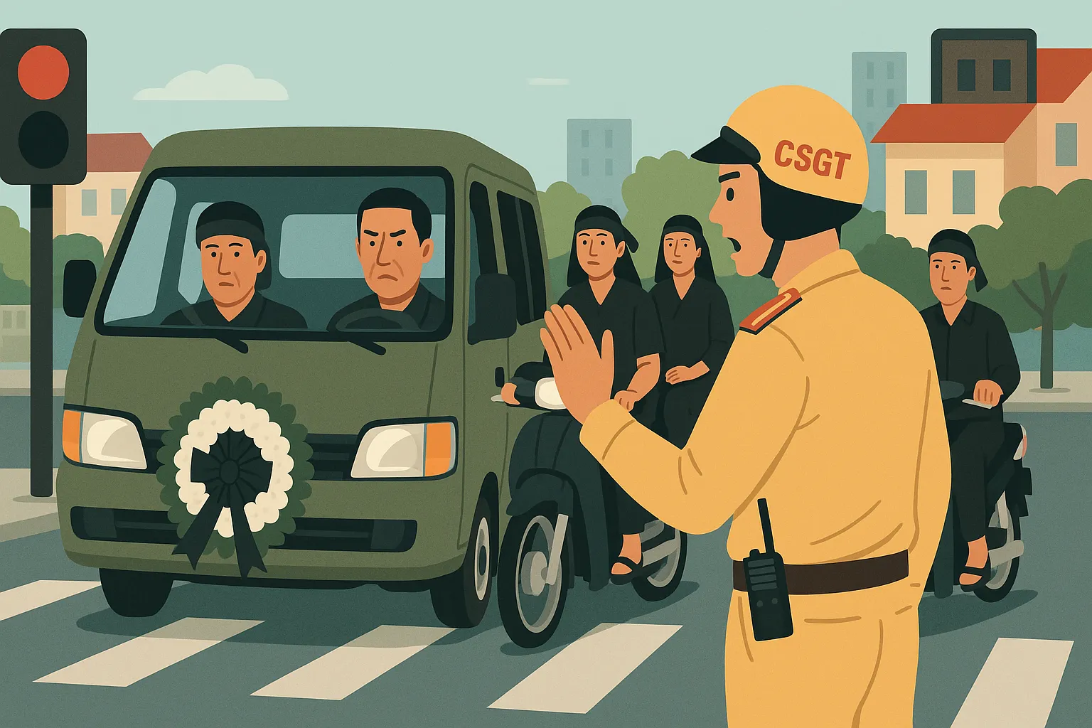 Xe tang vượt đèn đỏ bị xử phạt bao nhiêu theo Nghị định 168?