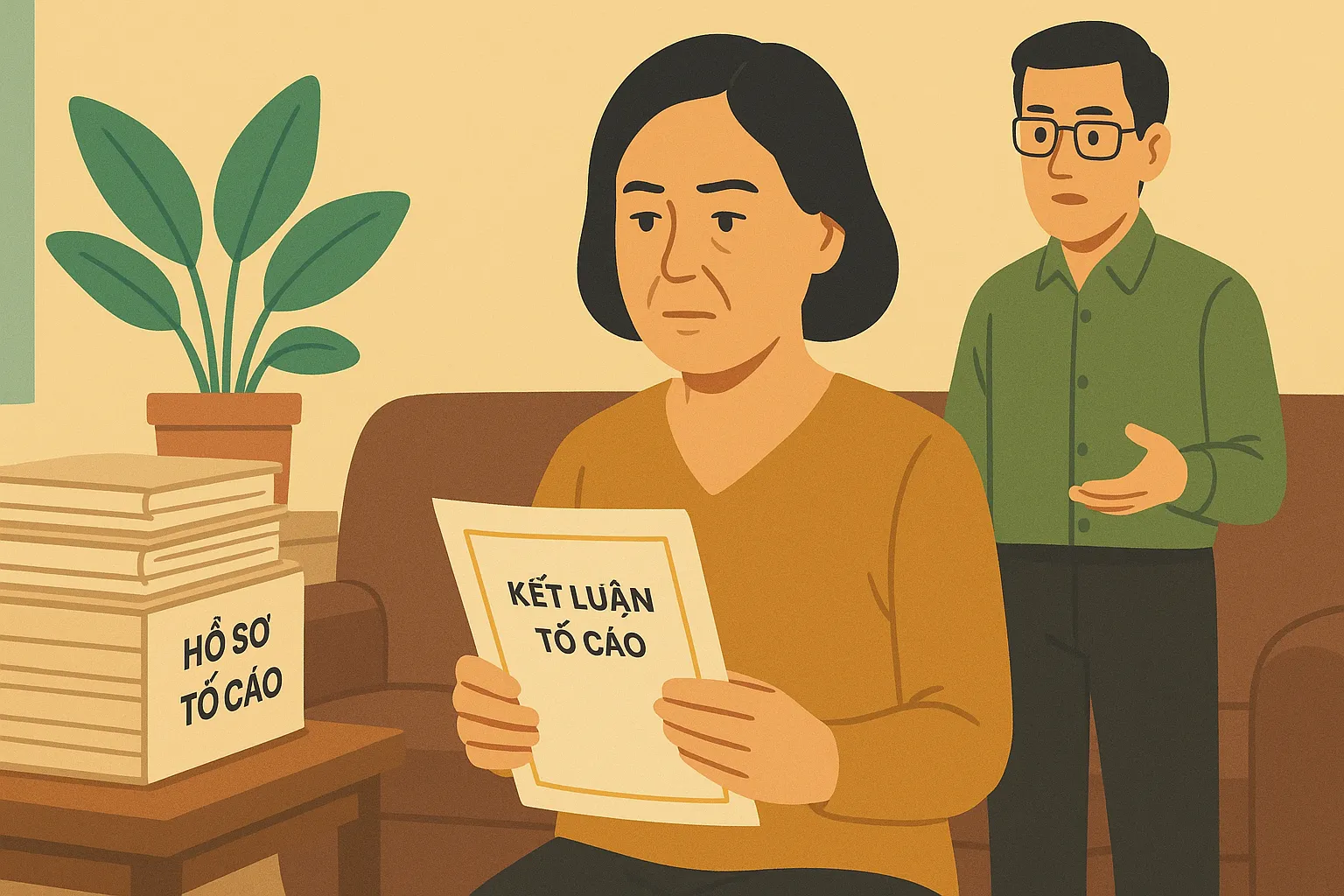 Bà Lan gửi đơn tố cáo