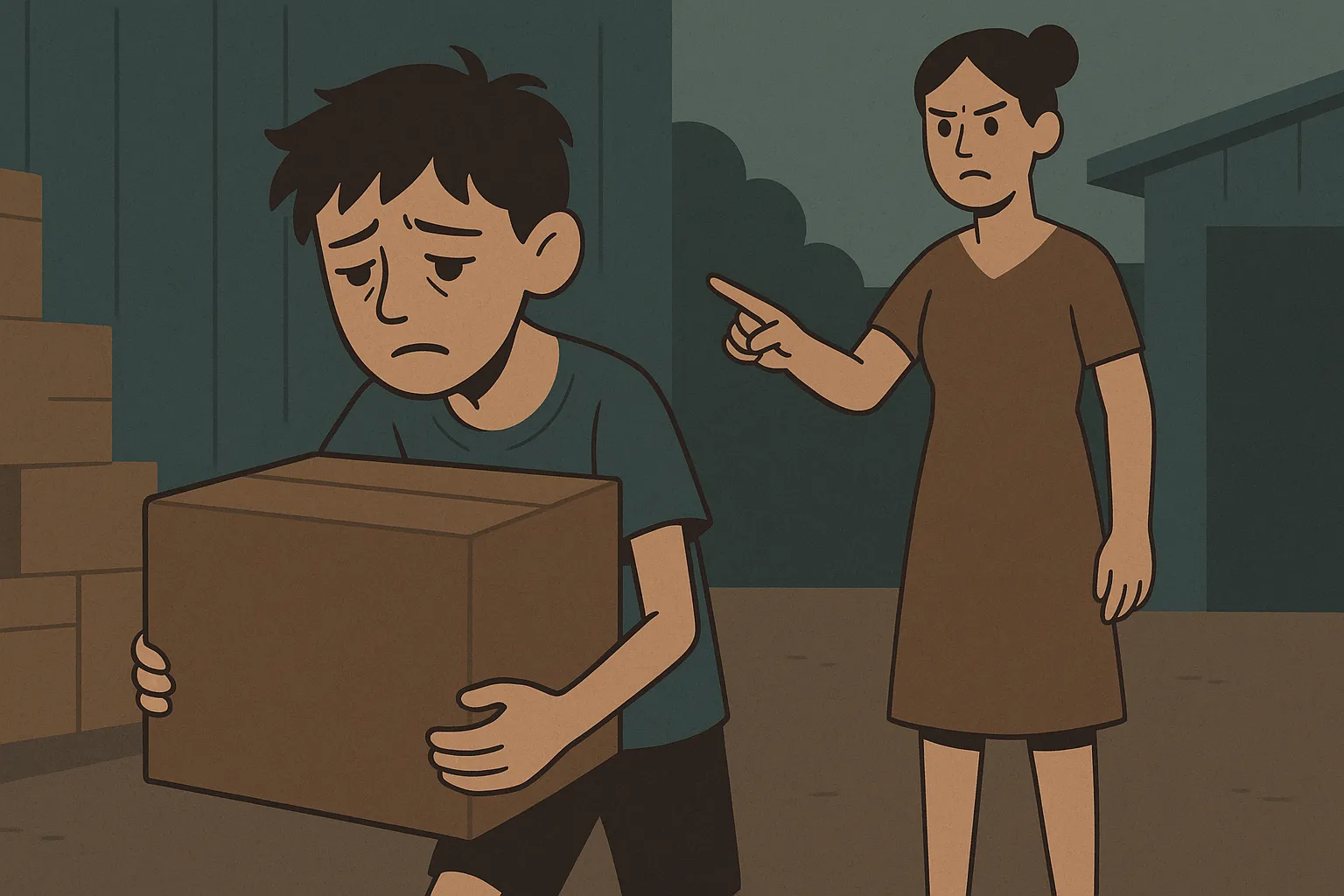 Ép con làm việc quá sức có bị xem là bạo lực gia đình không?