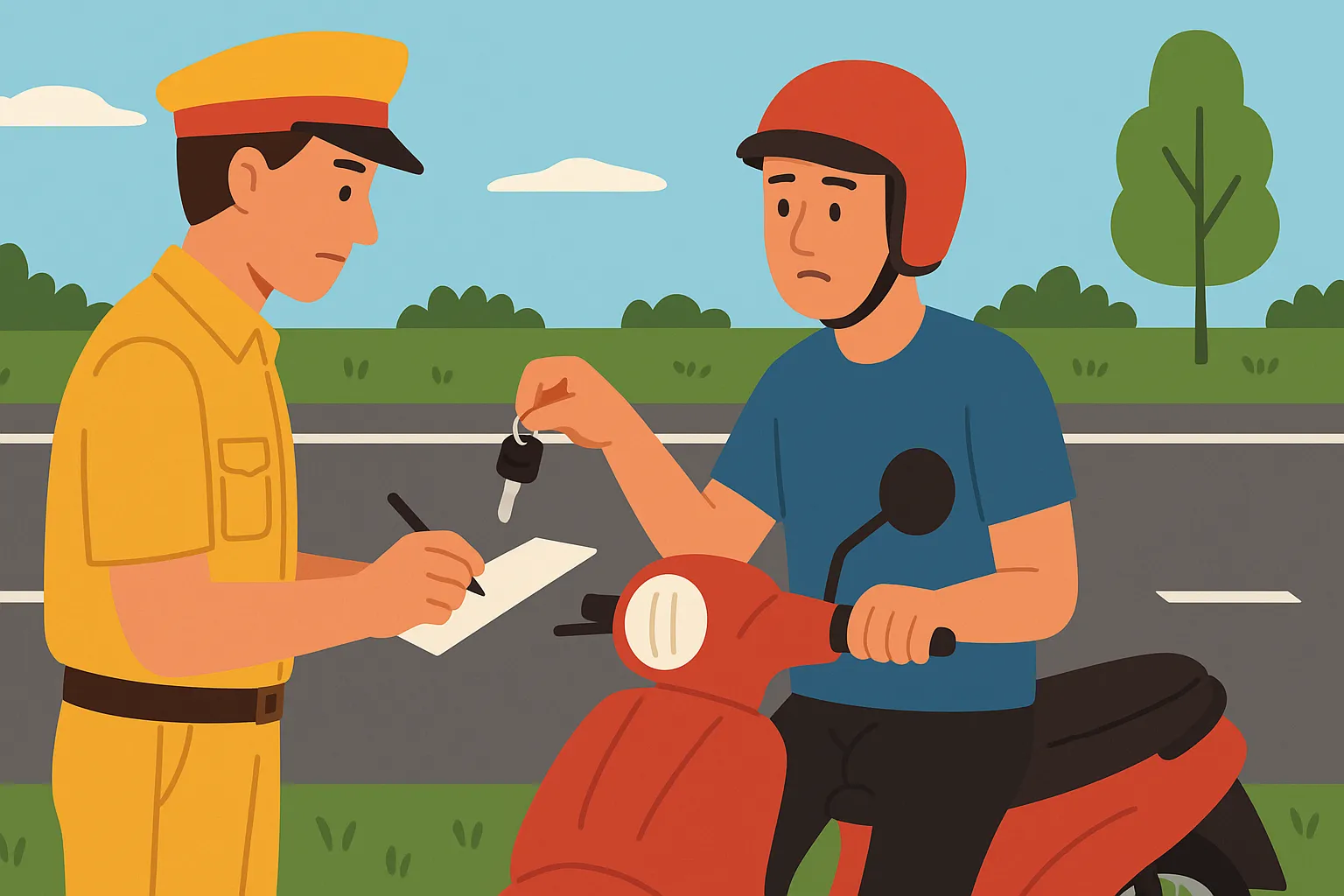 Giao xe máy, ô tô cho người không đủ điều kiện điều khiển bị phạt bao nhiêu?