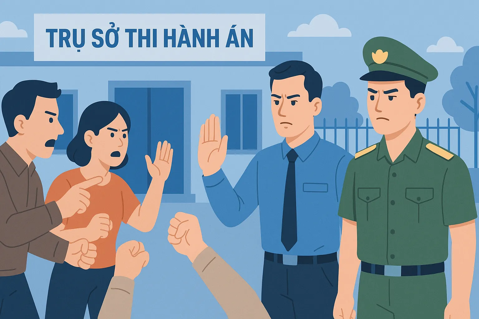 Gây rối nơi thi hành án dân sự bị xử phạt hành chính bao nhiêu?