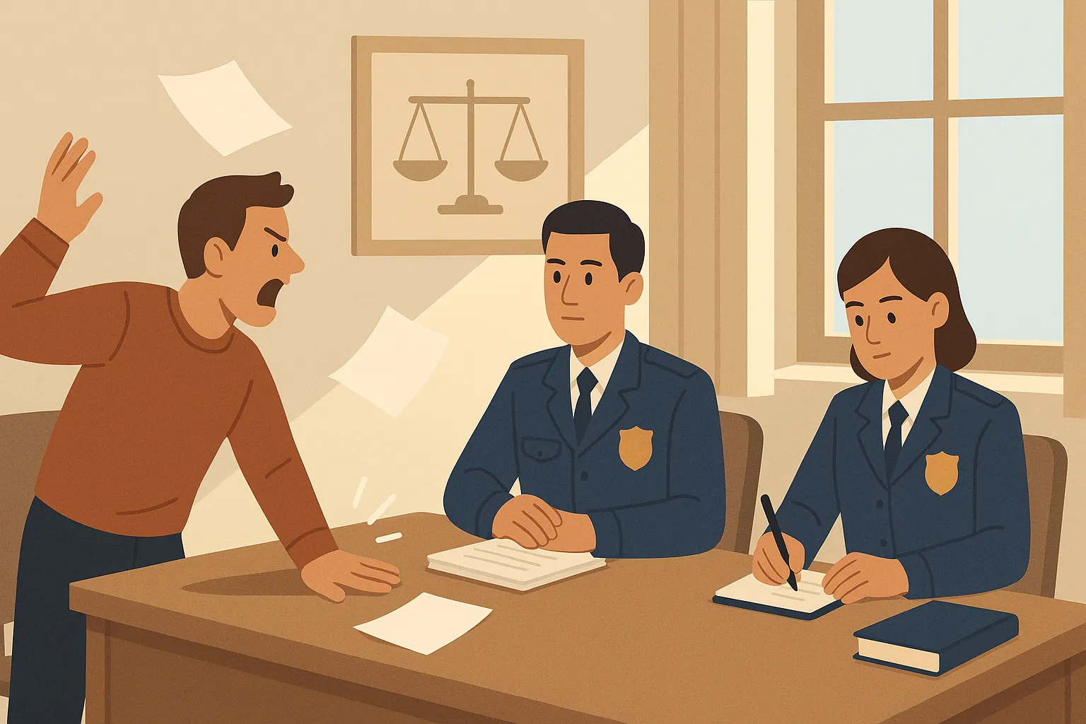 Bị xử phạt vì gây rối tại nơi thi hành án dân sự