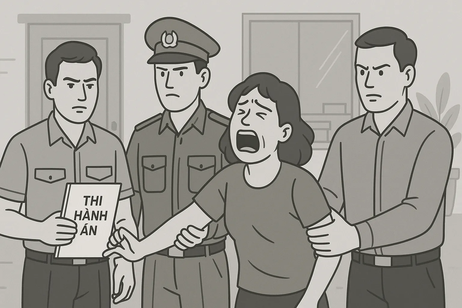 Bị truy cứu vì gây rối tại nơi thi hành án