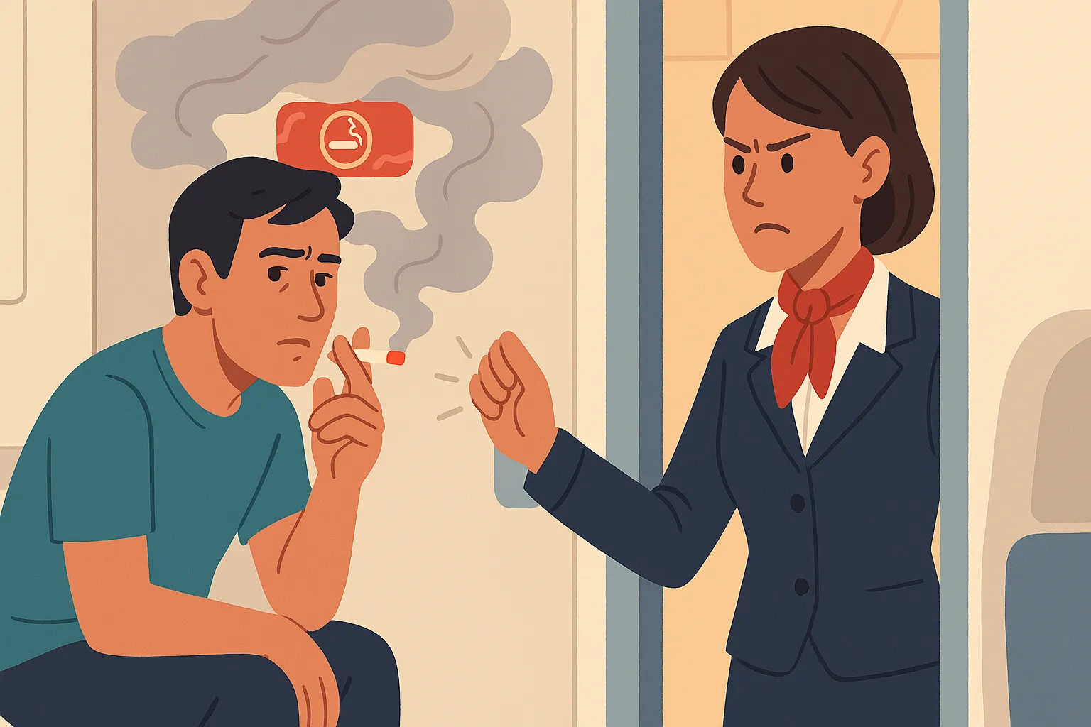 Hút thuốc lá trên máy bay bị xử phạt bao nhiêu?