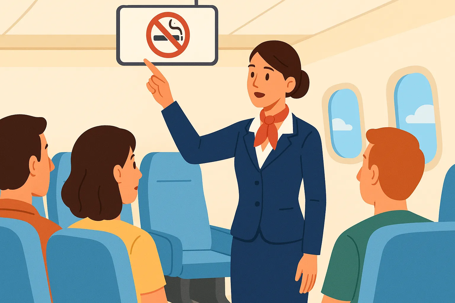 Hút thuốc lá trên máy bay xử phạt như thế nào 