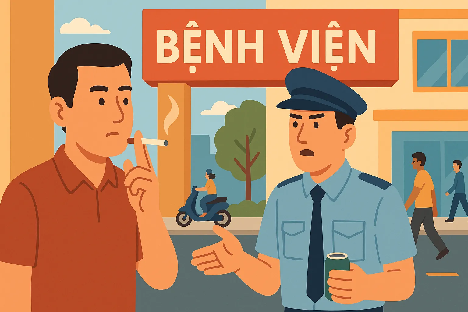 Hút thuốc lá ở bệnh viện