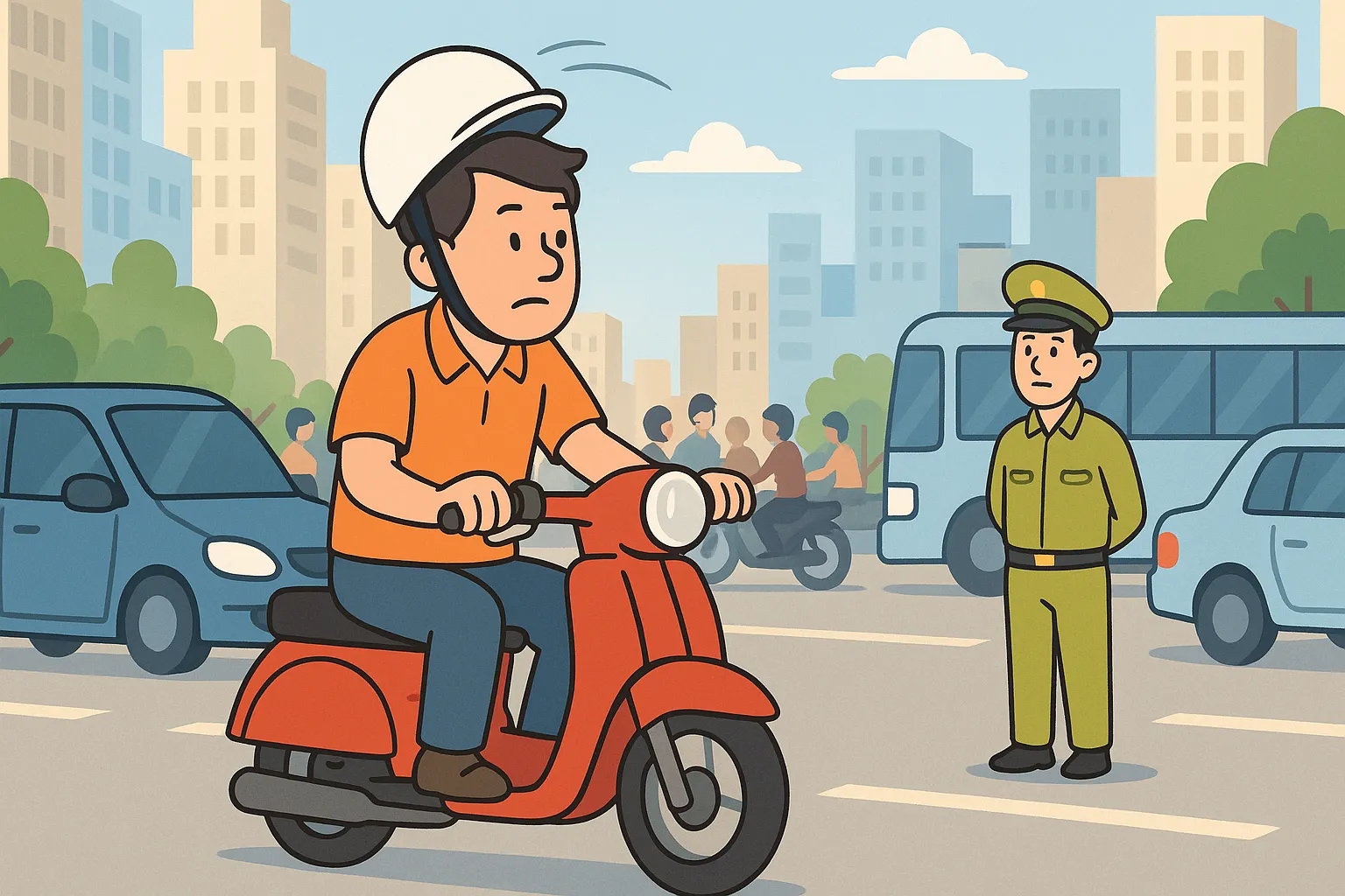 Không đội nón bảo hiểm khi tham gia giao thông bị xử phạt bao nhiêu?