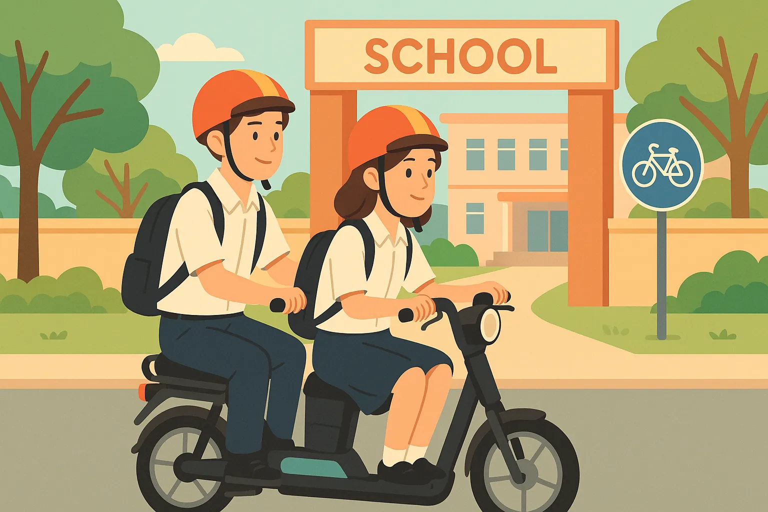 Đi xe đạp điện không cài quai nón bảo hiểm bị xử phạt bao nhiêu?