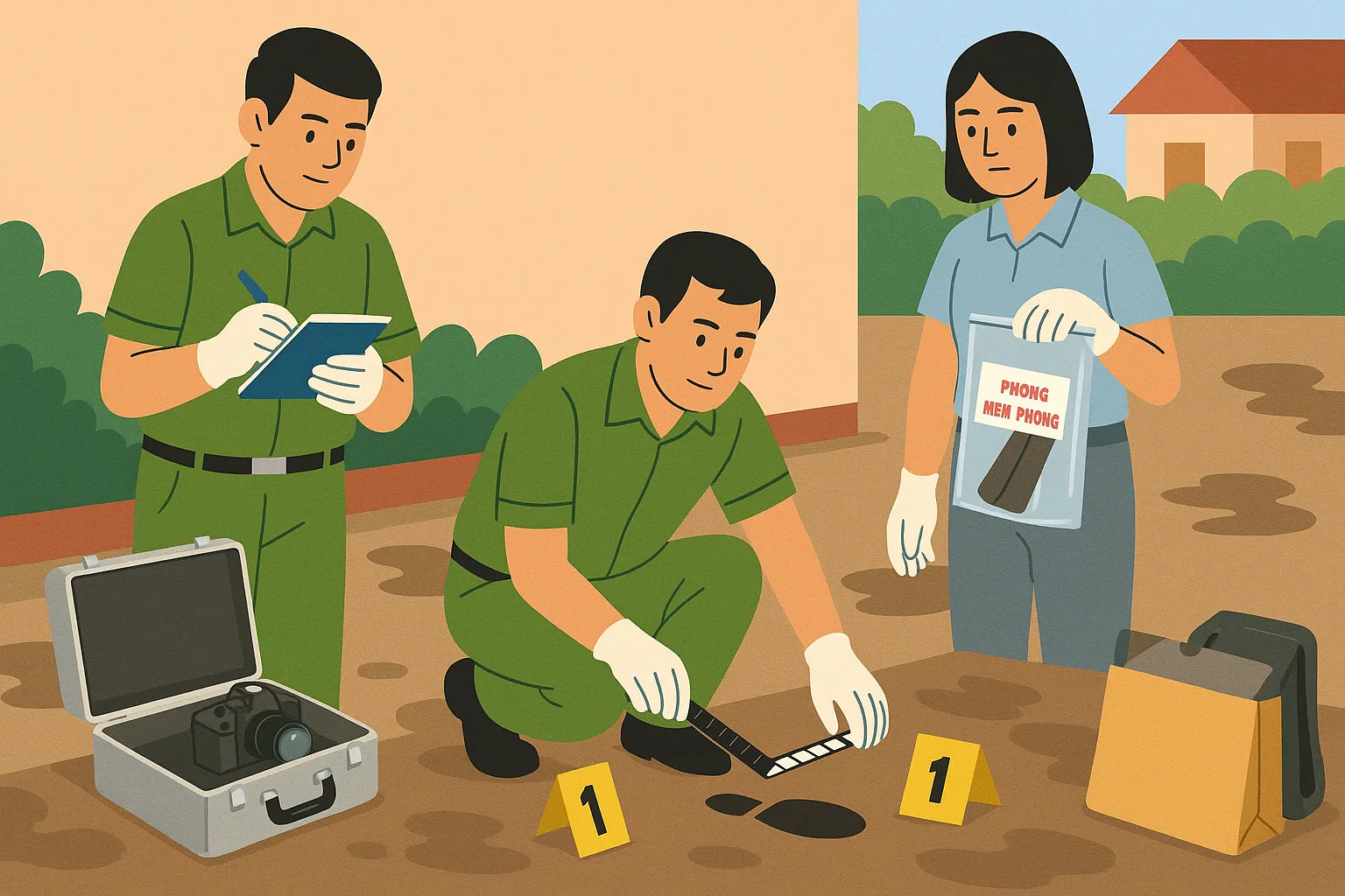 Khám nghiệm hiện trường được thực hiện như thế nào?