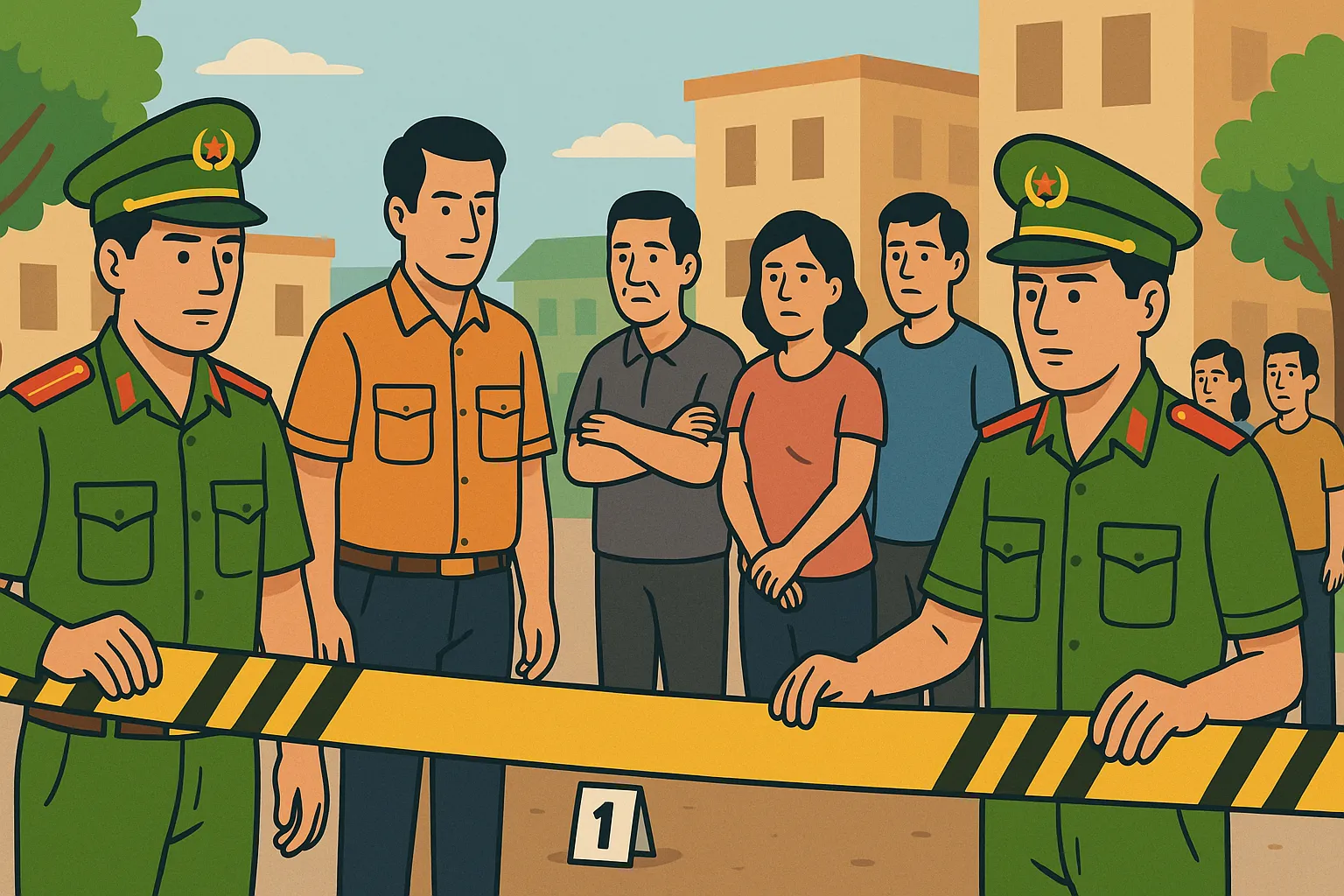 Khám nghiệm hiện trường được thực hiện theo quy trình