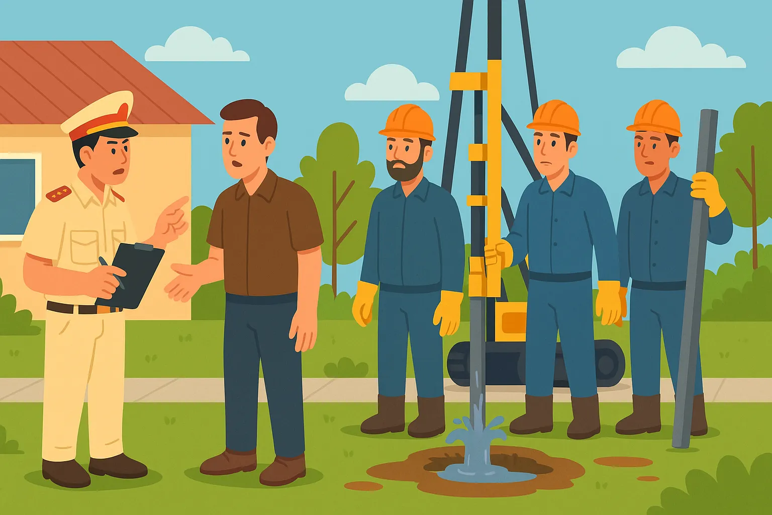 Mức xử phạt khi khoan giếng không xin phép là bao nhiêu?