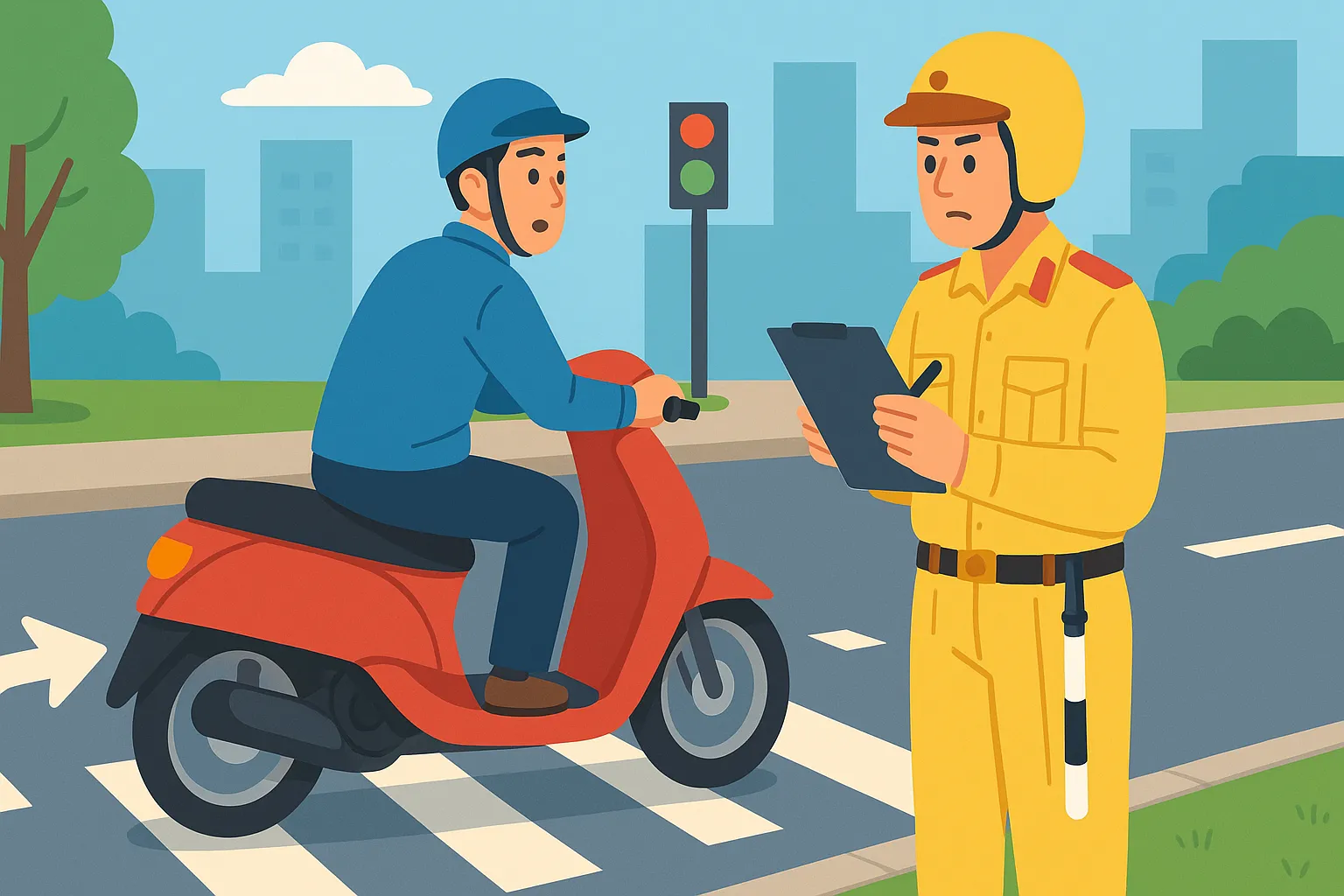 Lỗi không xi nhan 2025 đối với xe máy bị phạt bao nhiêu?