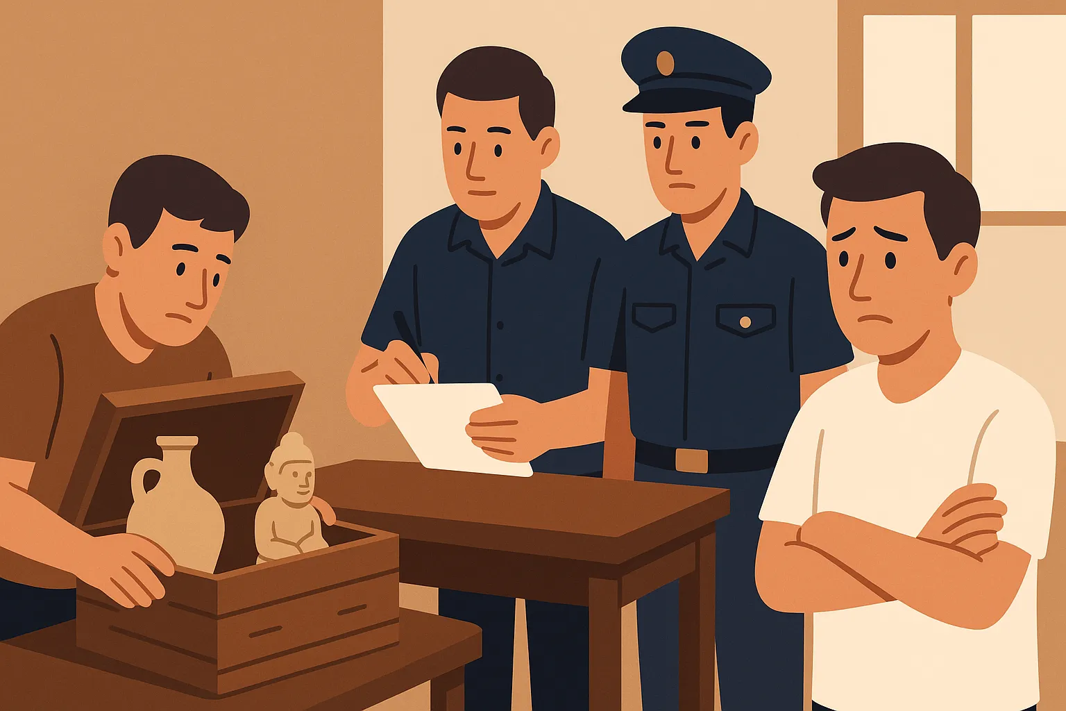 Không thông báo khi phát hiện đồ cổ bị xử lý thế nào?