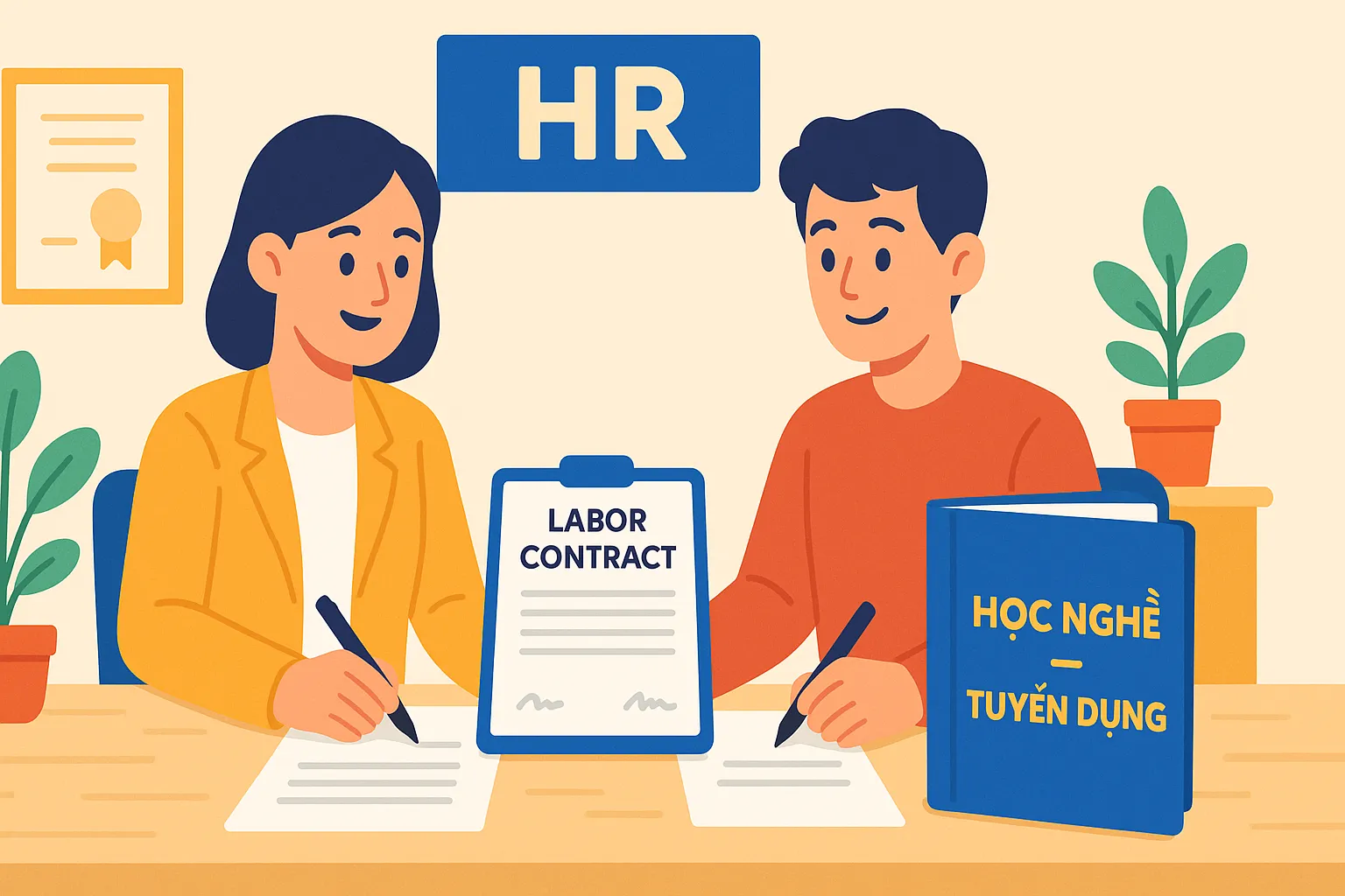 Không ký hợp đồng học nghề, tập nghề sau khi kết thúc thời gian