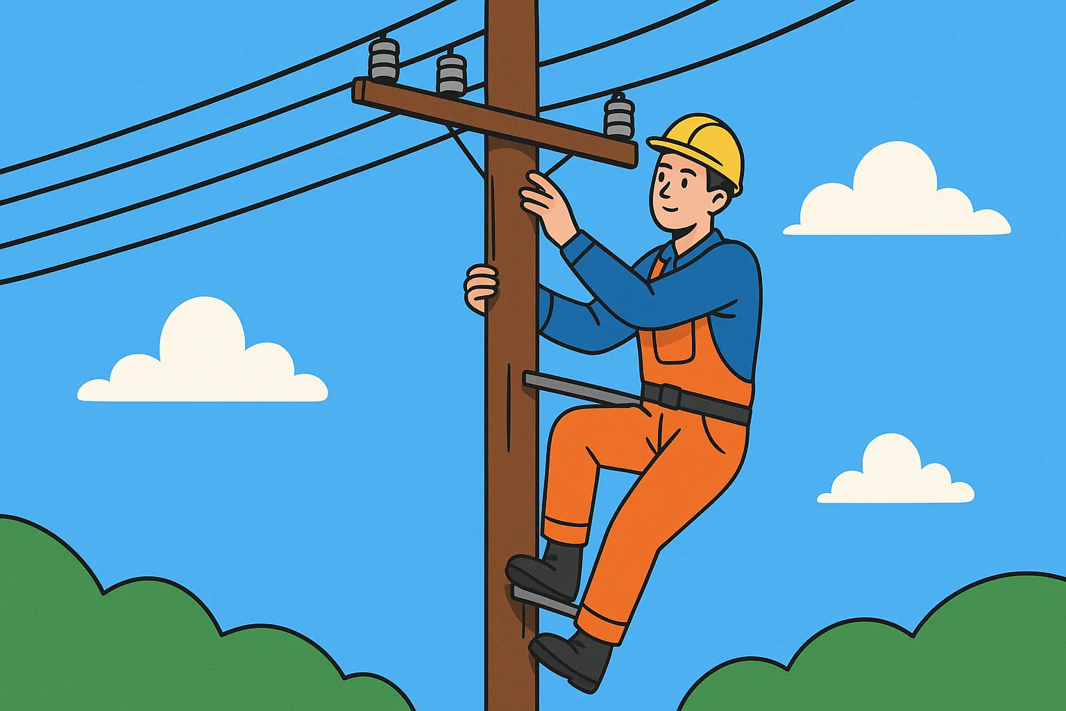 Leo cột điện có bị phạt không?