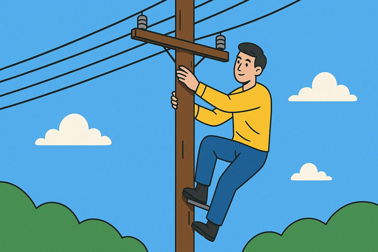 Hành vi leo cột điện có vi phạm hành chính không?