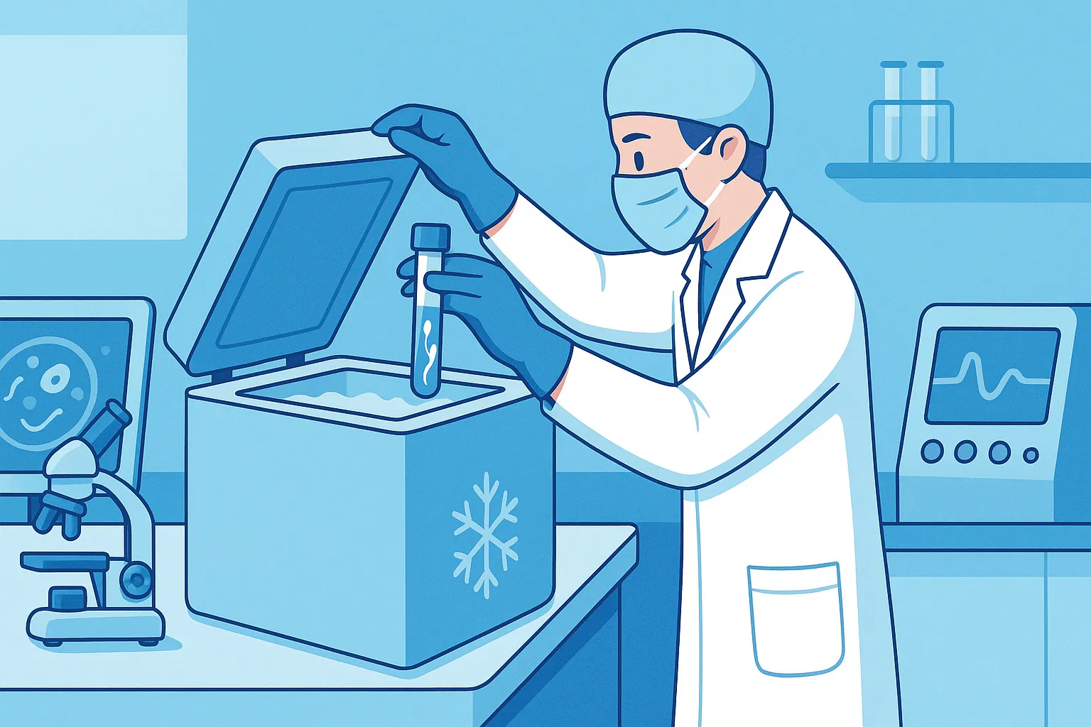 Việc lưu giữ tinh trùng, noãn, phôi được thực hiện ở đâu?