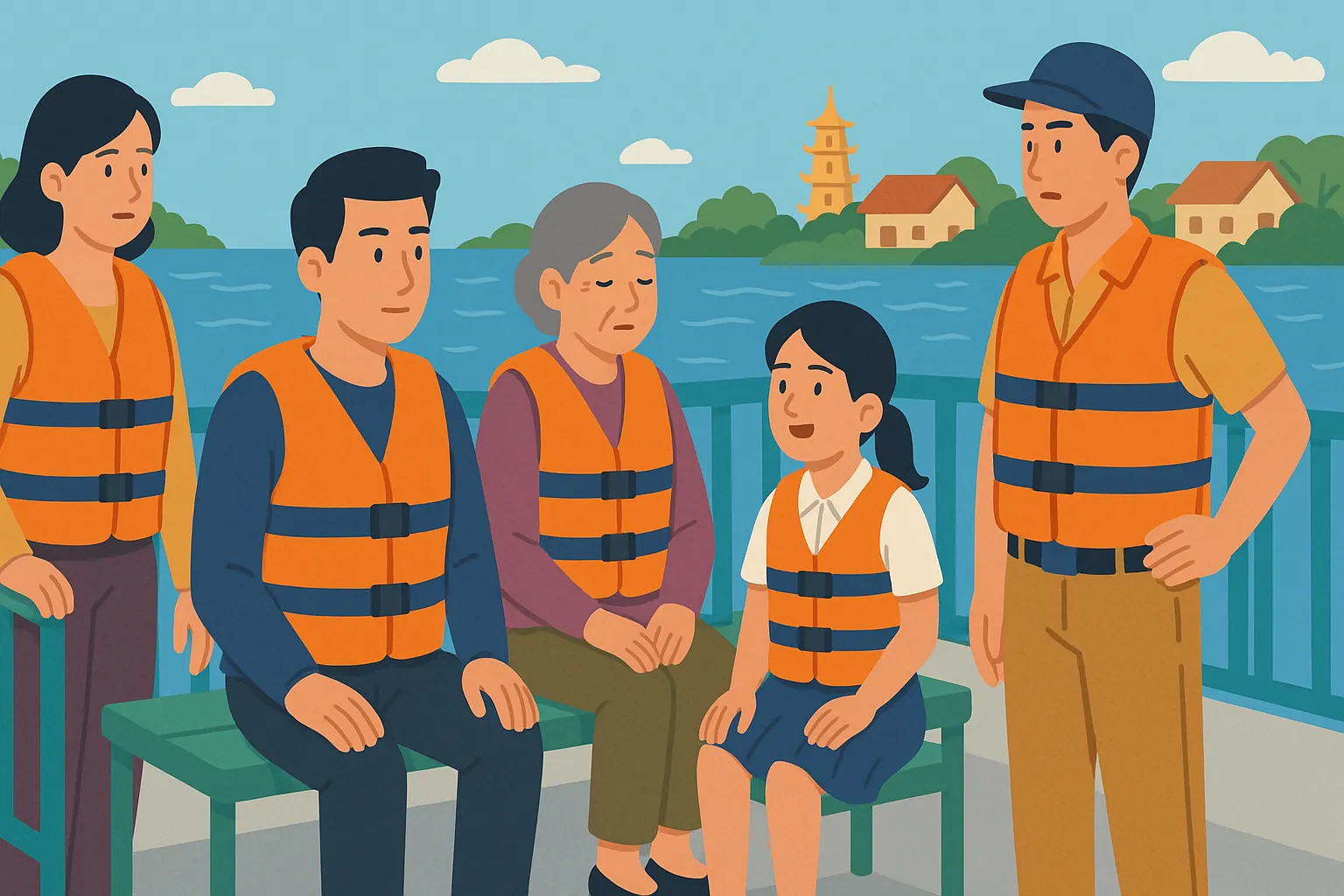 Hành khách không mặc áo phao bị xử phạt ra sao?