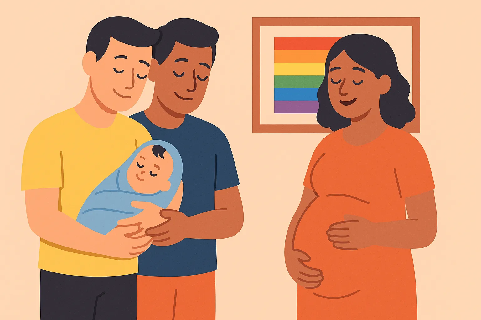 Cặp đôi LGBT có được nhờ người khác mang thai hộ không