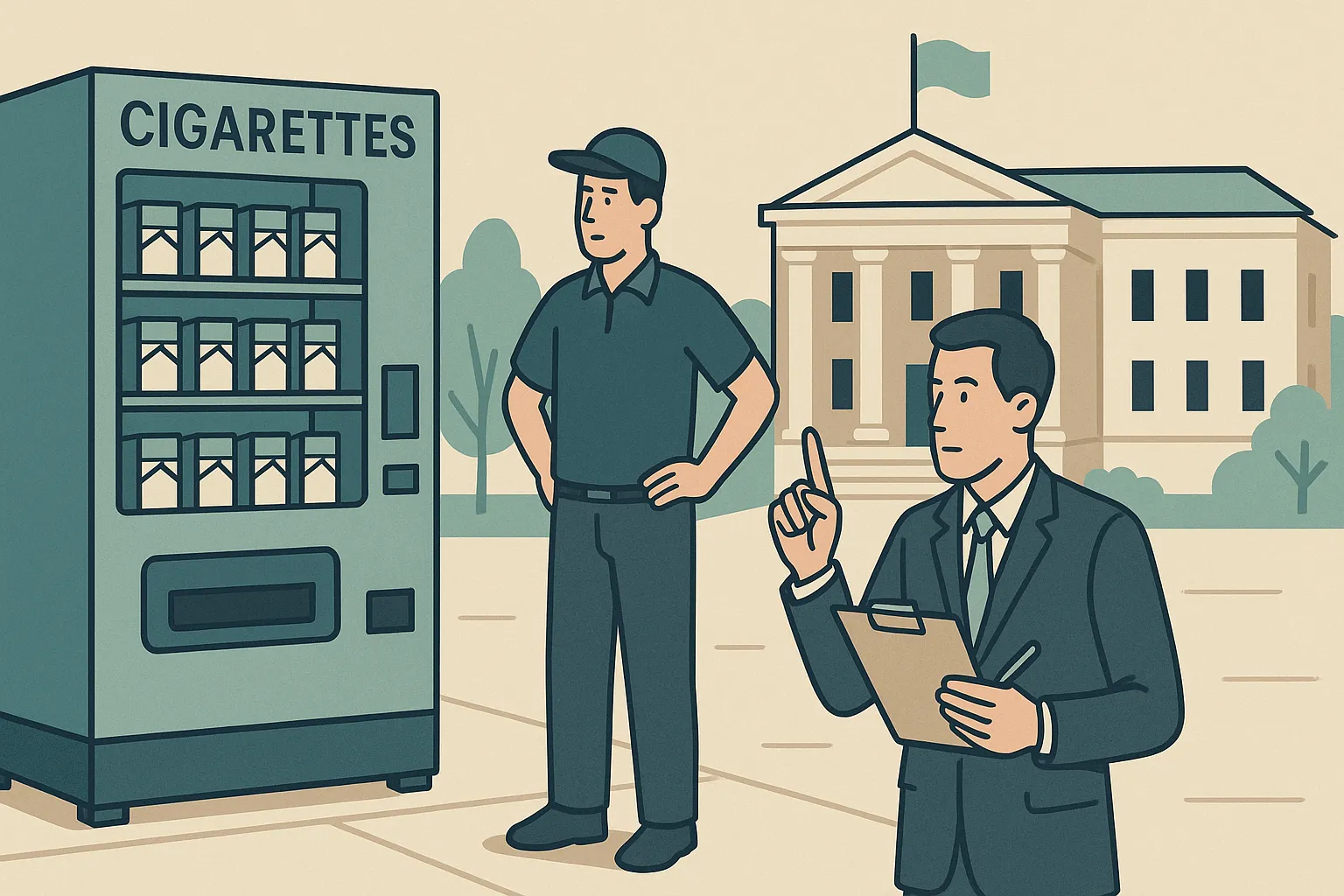 Xử phạt do bán thuốc lá bằng máy bán hàng tự động