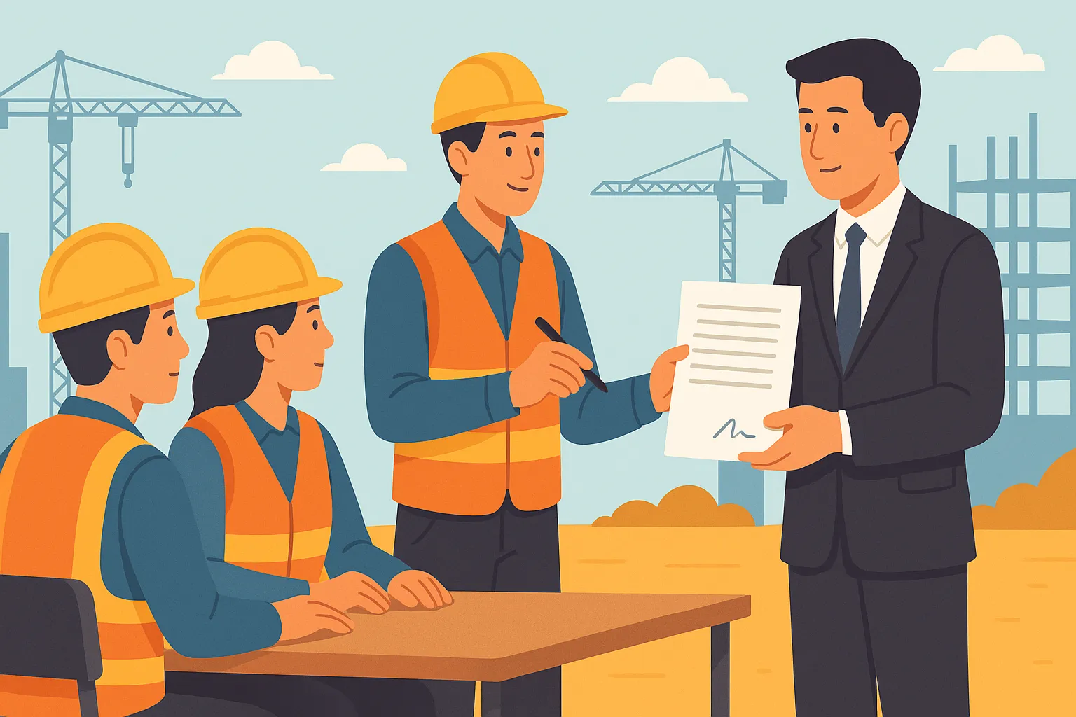 Nhóm lao động có thể uỷ quyền cho một người đại diện để ký hợp đồng không?