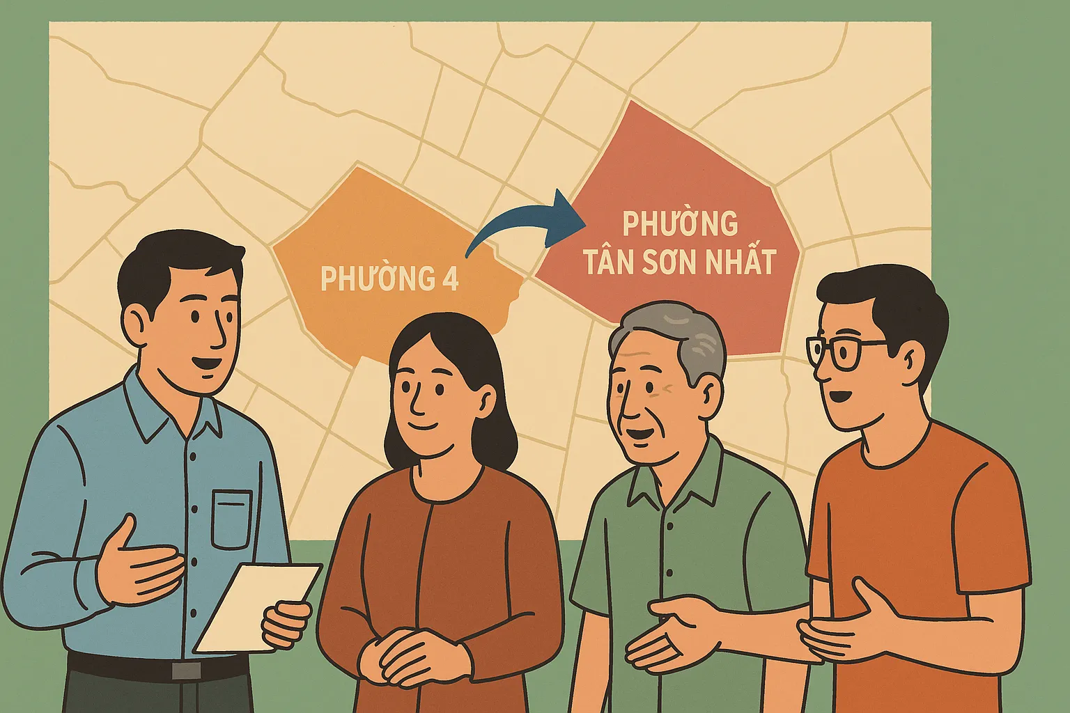Phường 4 quận Tân Bình TPHCM được đổi thành tên gì từ 1/7/2025?