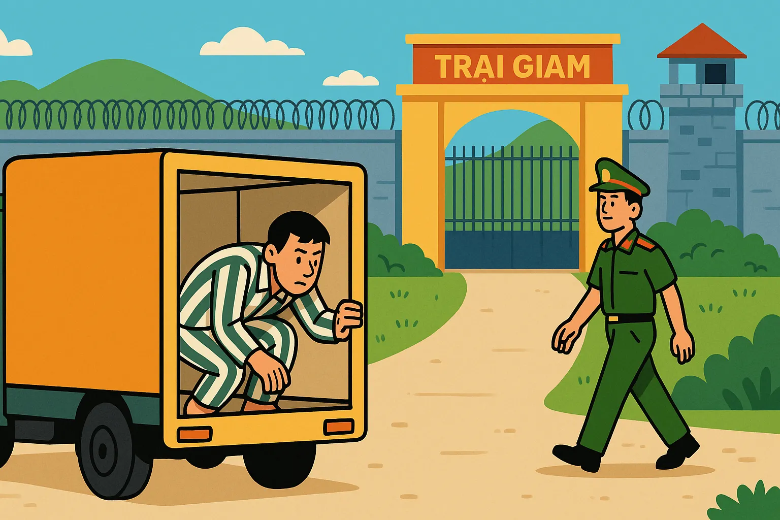 Cán bộ để phạm nhân trốn trại bị xử lý ra sao?