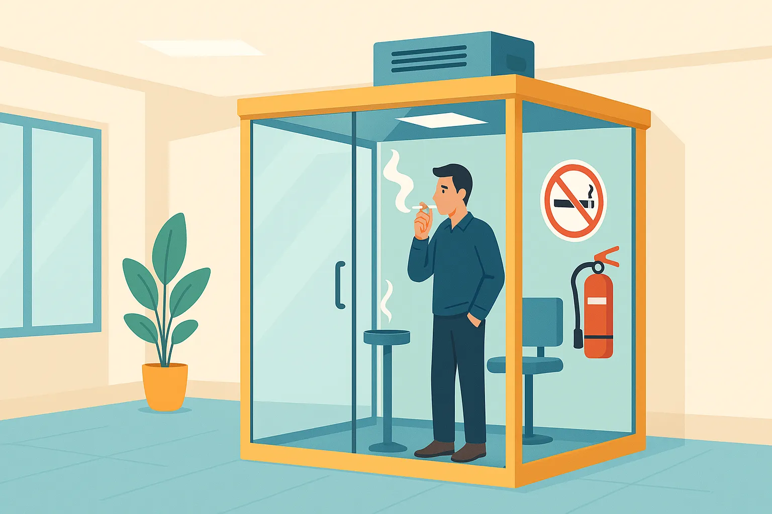 Nơi dành riêng cho người hút thuốc lá phải đáp ứng những điều kiện nào?