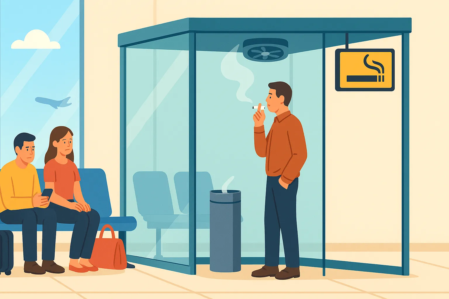 Nơi dành riêng cho người hút thuốc lá phải đáp ứng những điều kiện gì?