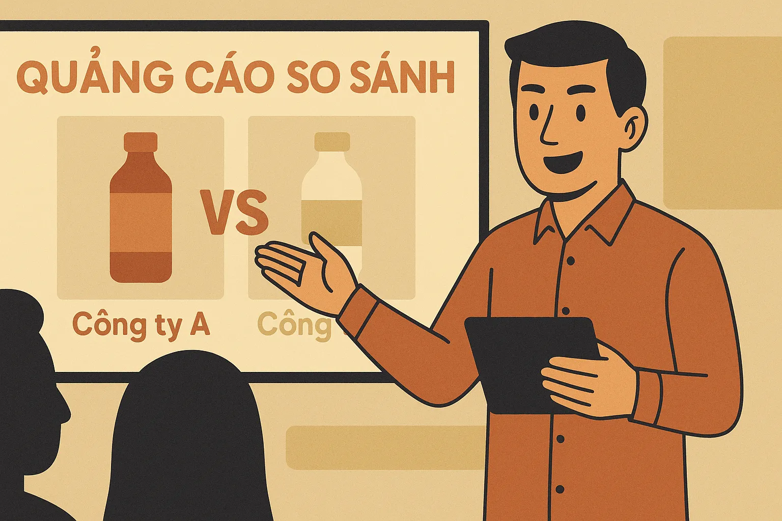 Quảng cáo bằng việc so sánh với sản phẩm cùng loại của đối thủ có vi phạm pháp luật không?