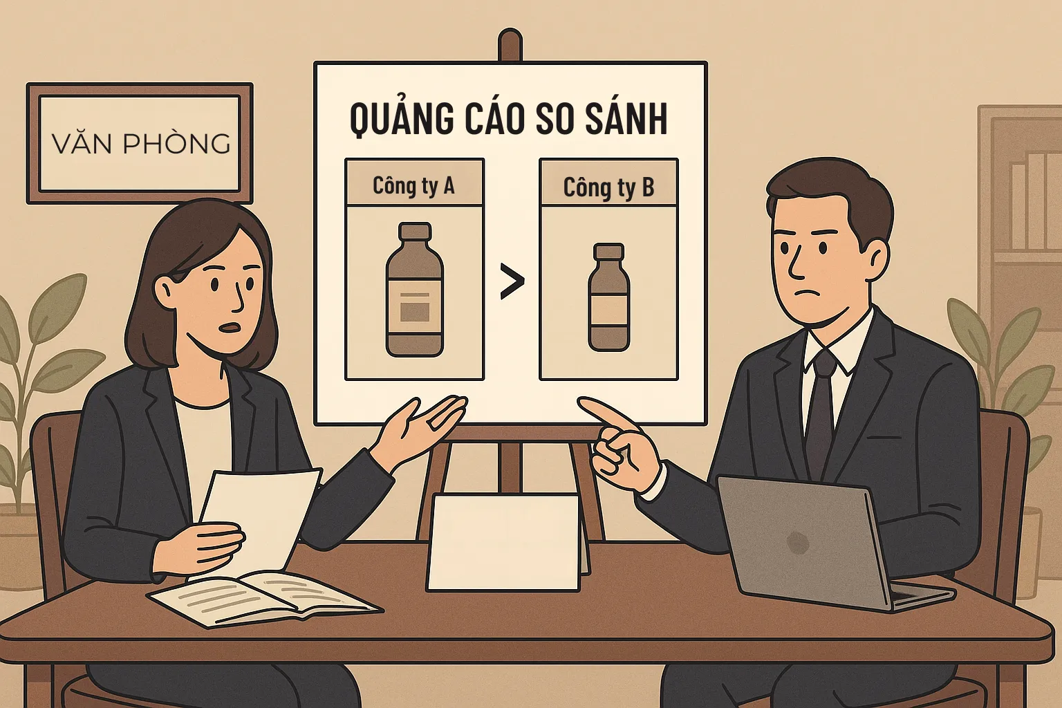 Quảng cáo bằng việc so sánh với sản phẩm của đối thủ có phải hành vi bị cấm không?