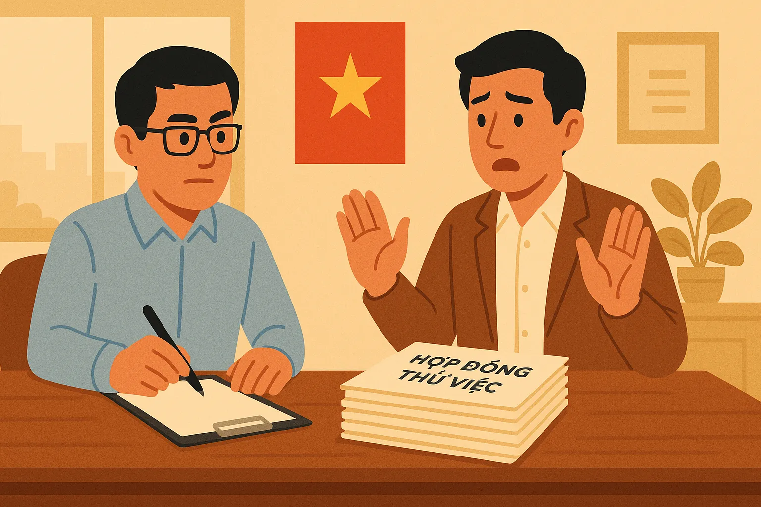 Có được cho người lao động thử việc quá thời gian quy định không?