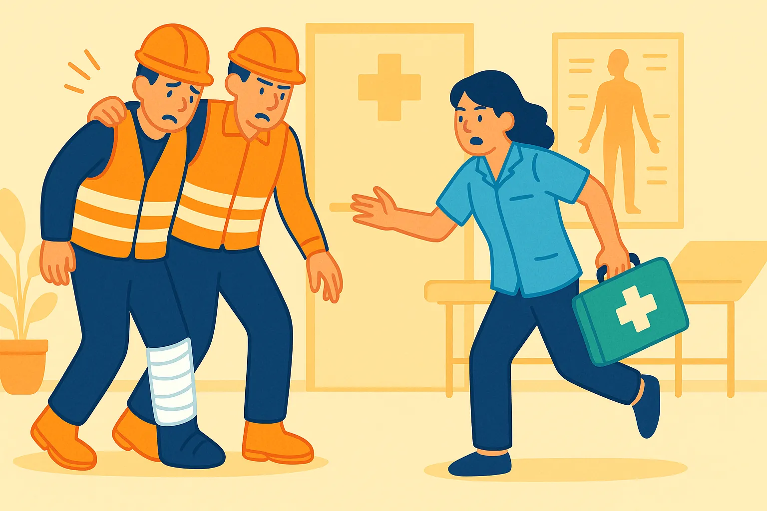 Kịp thời sơ cứu, cấp cứu cho người lao động thuê lại