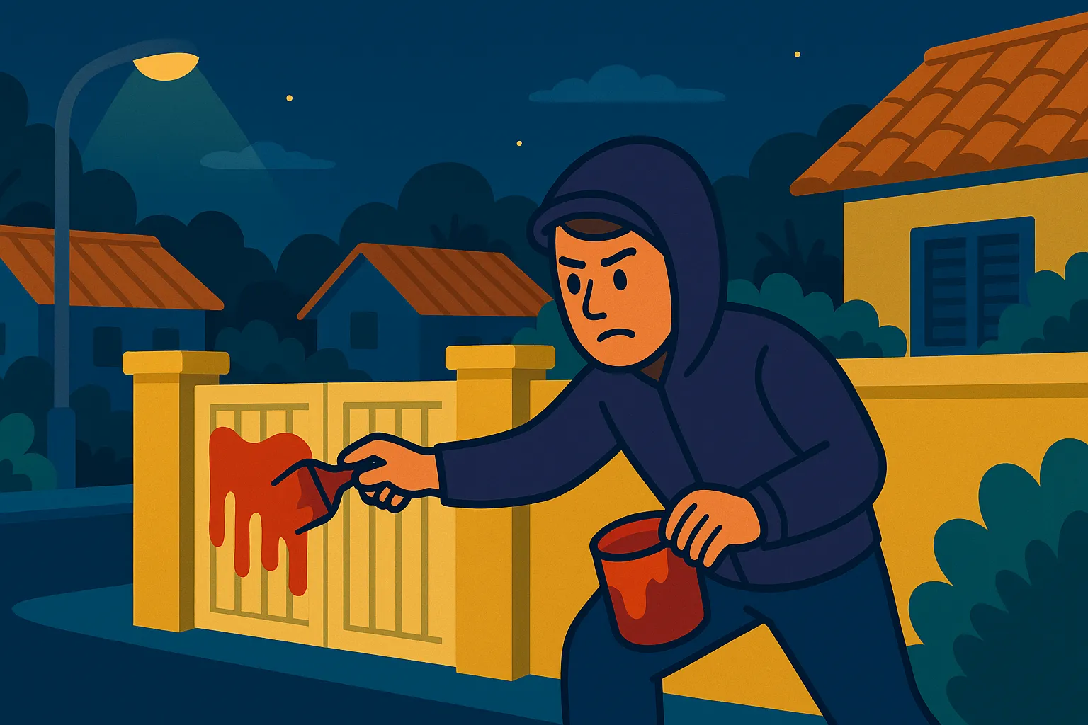 Tạt sơn đòi nợ có thể bị phạt vi phạm hành chính không?