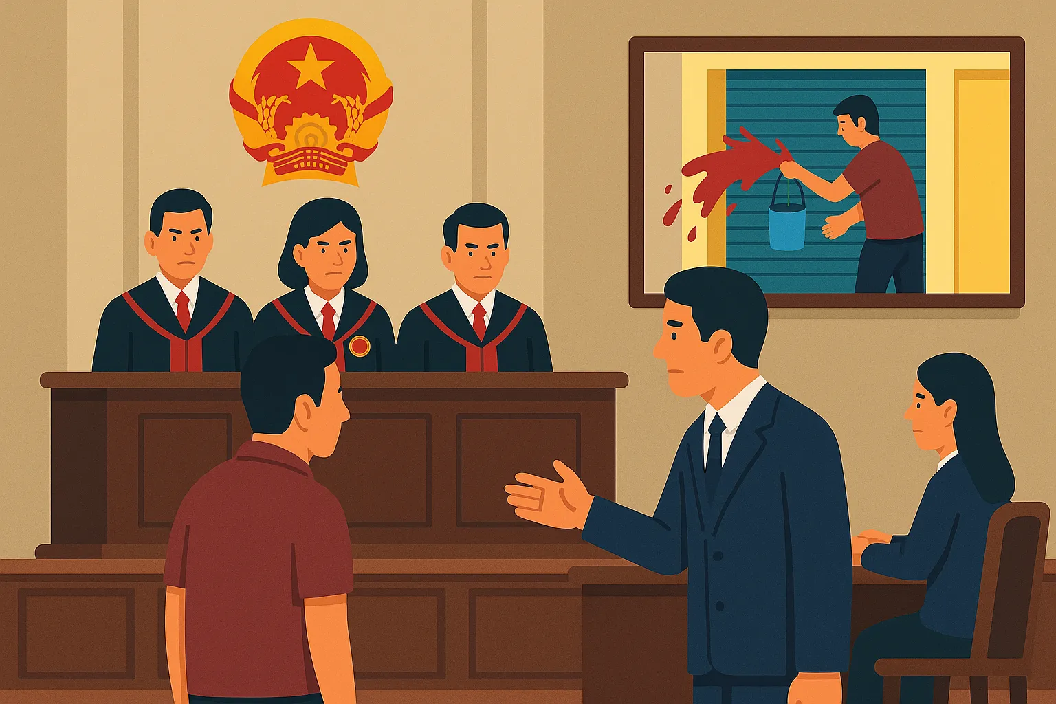 Hành vi tạt sơn đòi nợ có bị truy cứu trách nhiệm hình sự không?